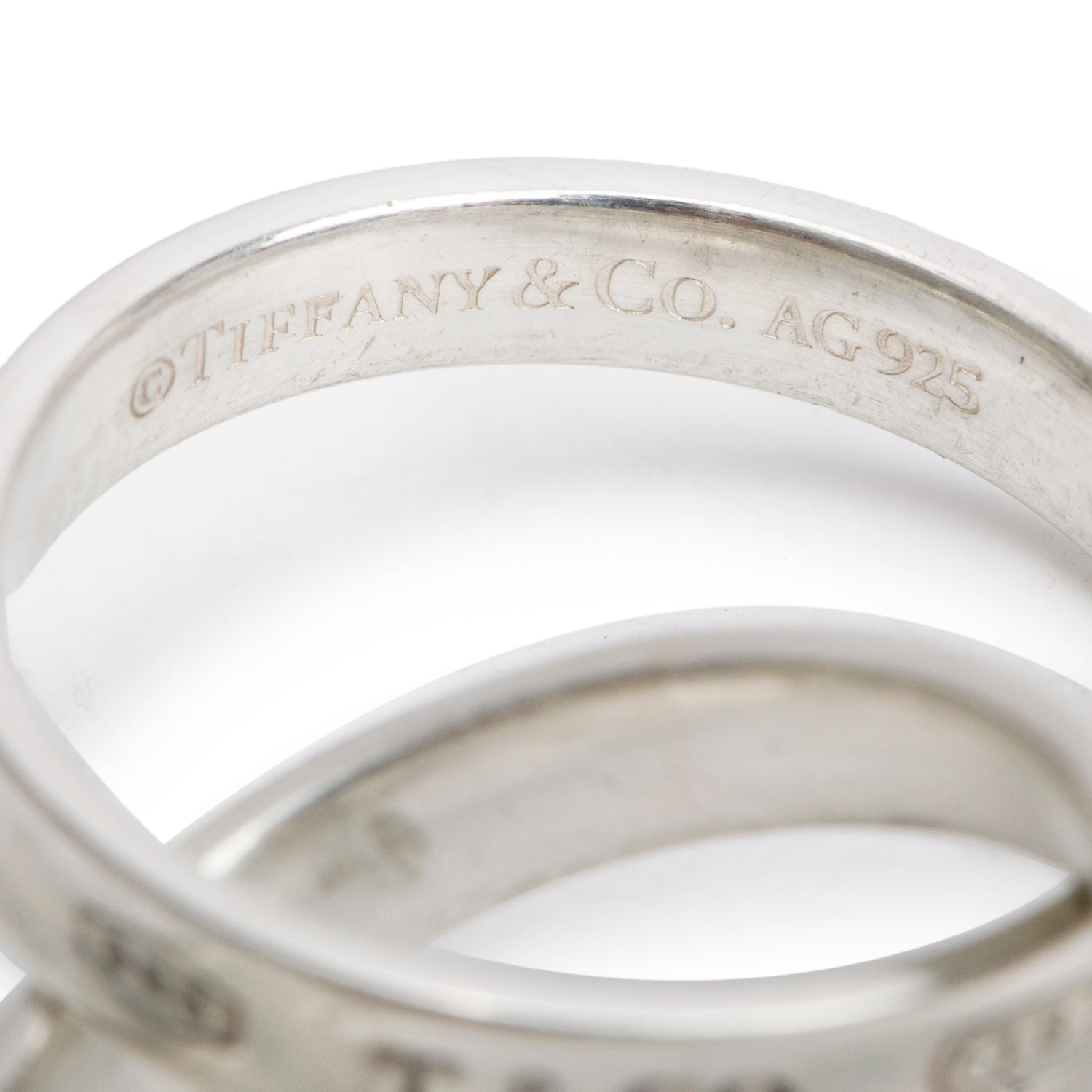 Tiffany & Co. Sterling Silver 1837 Interlocking Circles Ring, Size 5.75