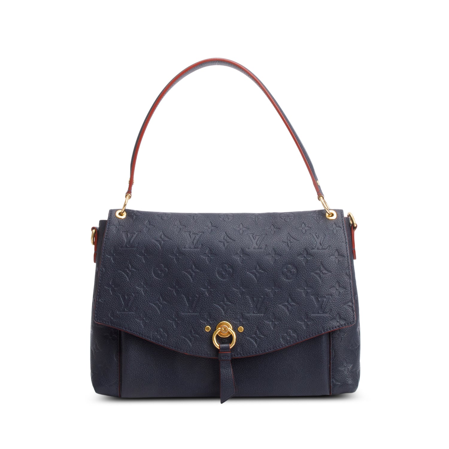 Louis Vuitton Navy Empreinte Blanche MM w/ Strap