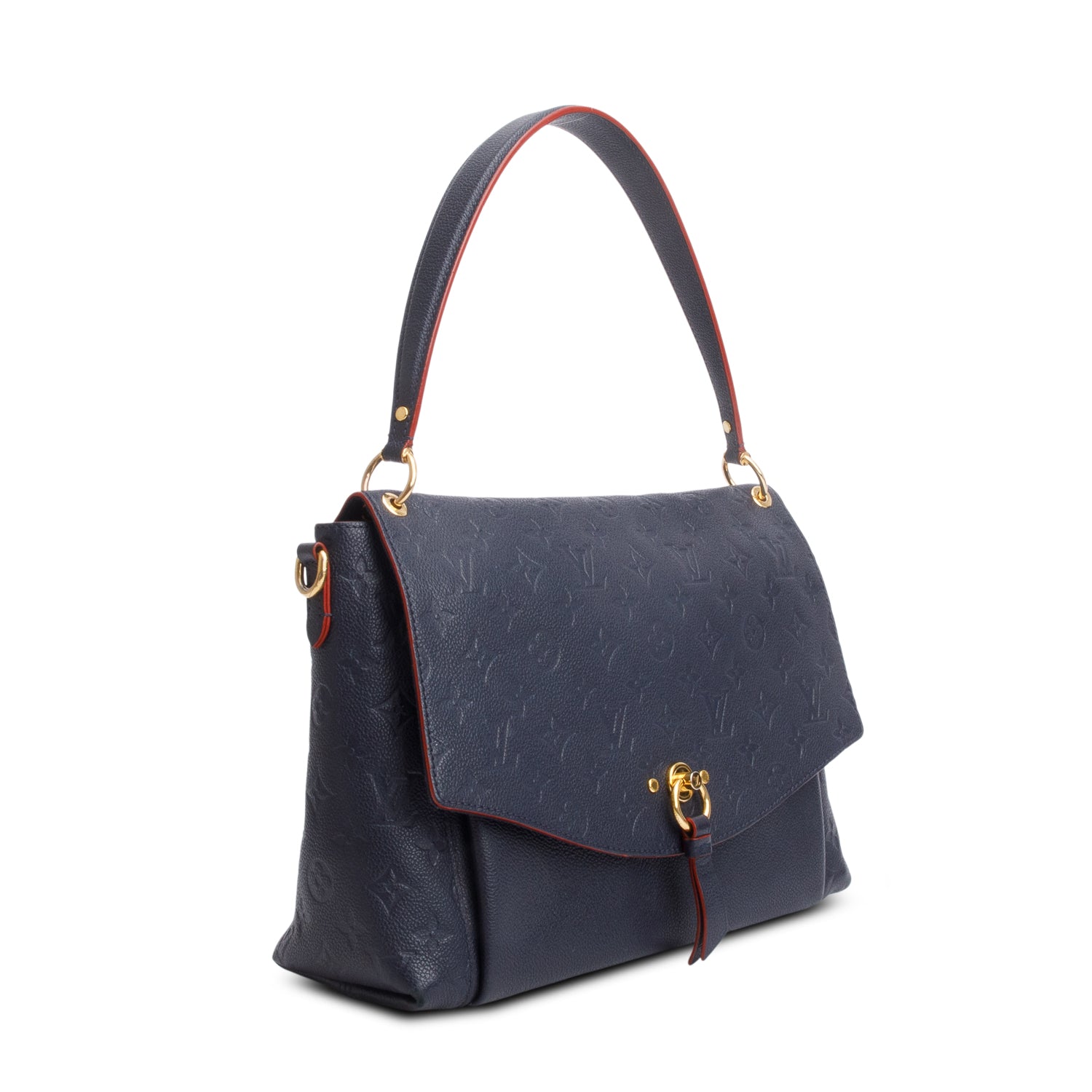 Louis Vuitton Navy Empreinte Blanche MM w/ Strap