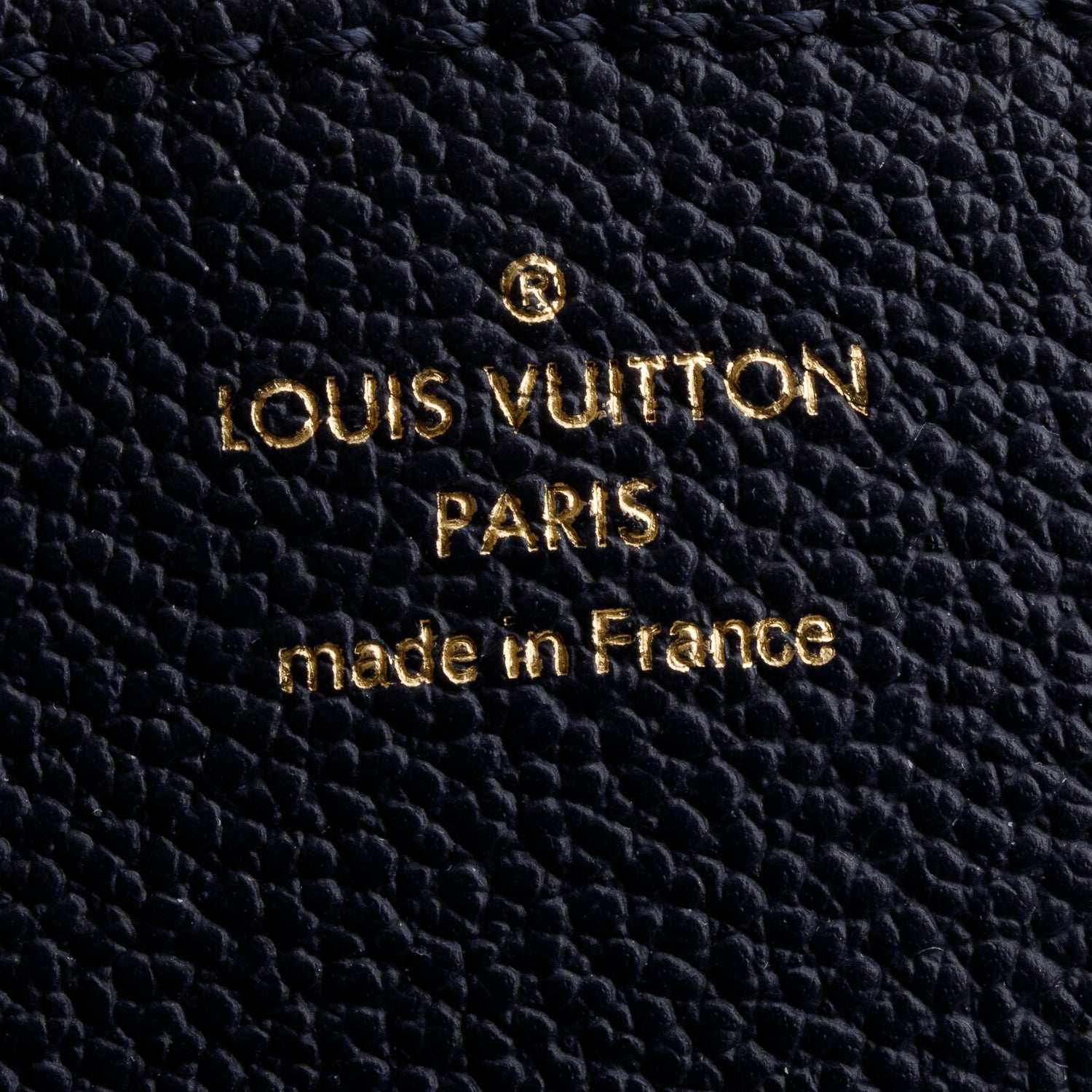 Louis Vuitton Navy Empreinte Blanche MM w/ Strap