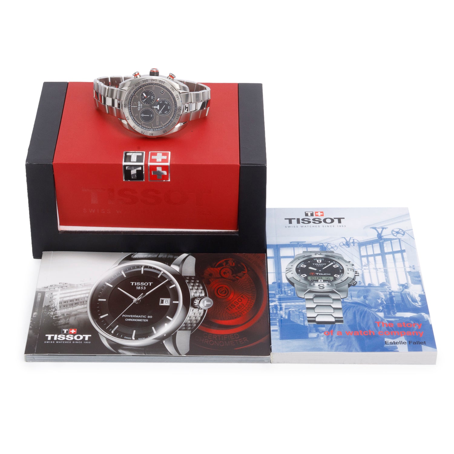 Tissot Stainless Steel PRS 330 4 MM Chronograph Quartz Watch w/ Box & Papers