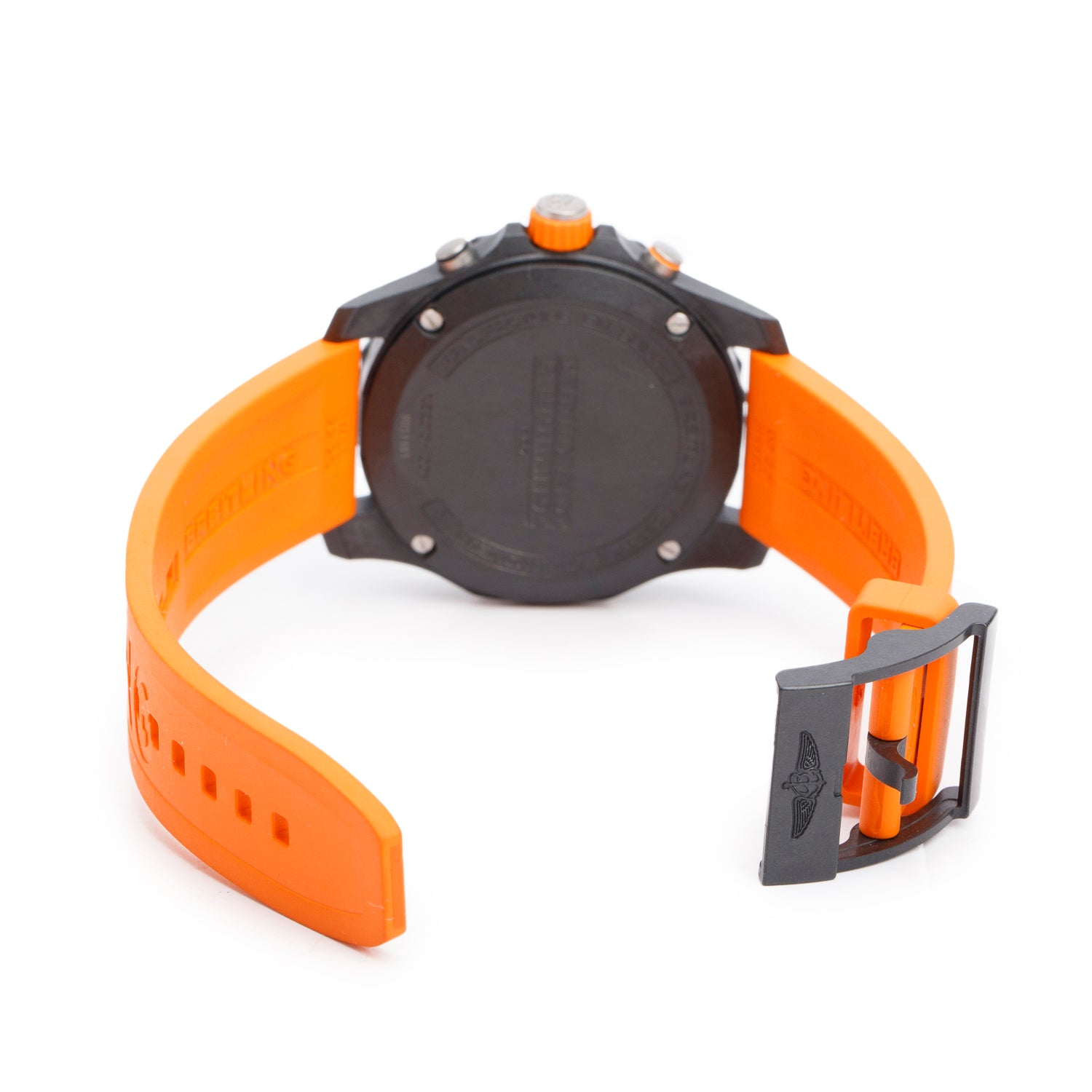 Breitling 2023 Breitlight Black Polymer Endurance Pro 44MM Watch Orange X82310 w/ Box & Papers
