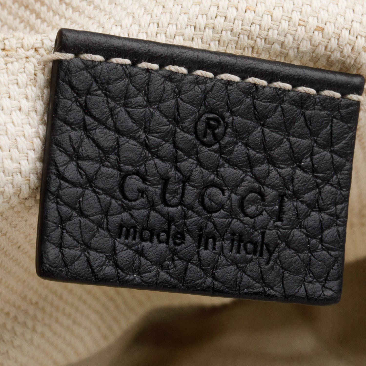 Gucci Black Pebbled Calfskin Leather Small Soho Disco Bag