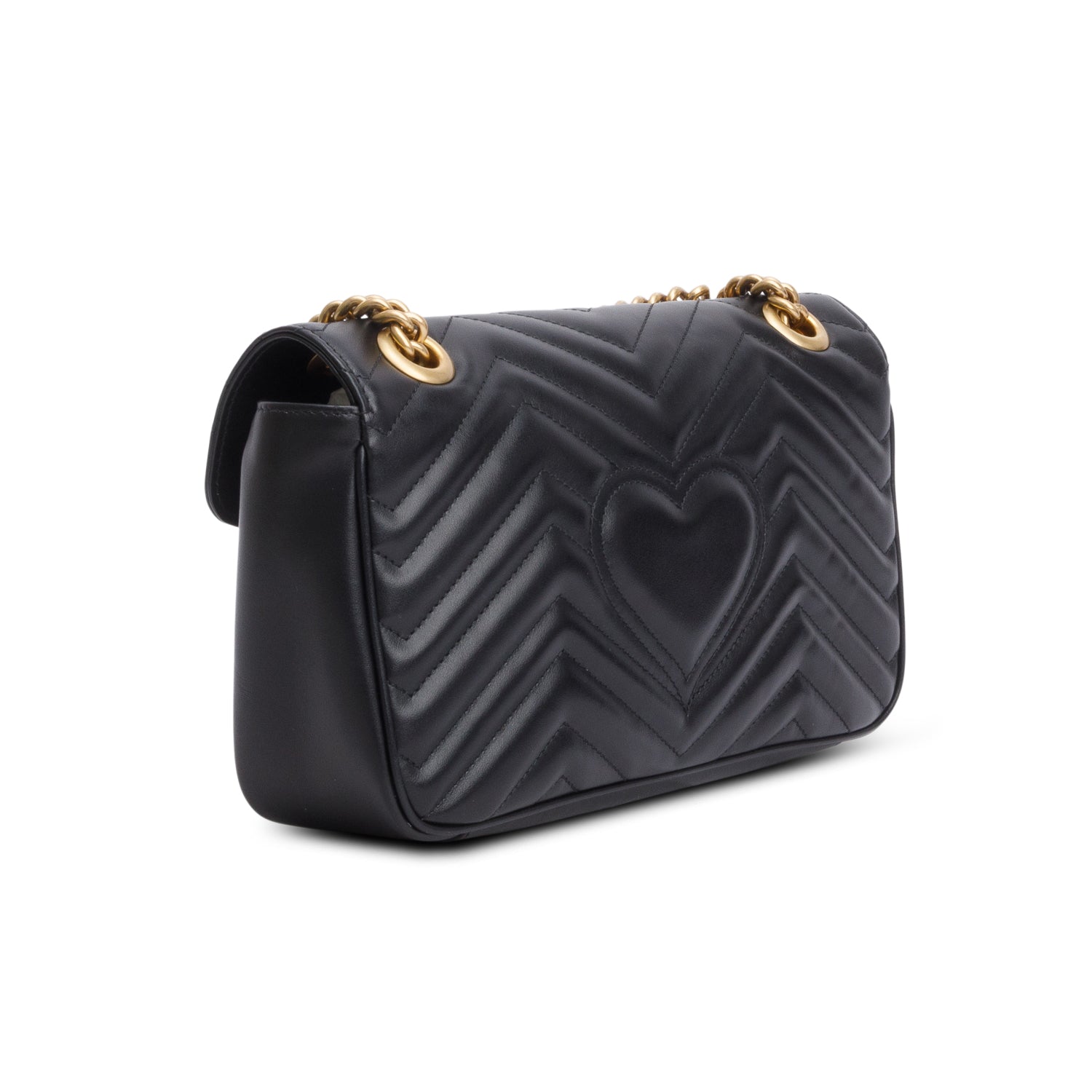 Gucci 2023 Black GG Marmont Matelasse Medium Shoulder Bag w/ Box & Receipt