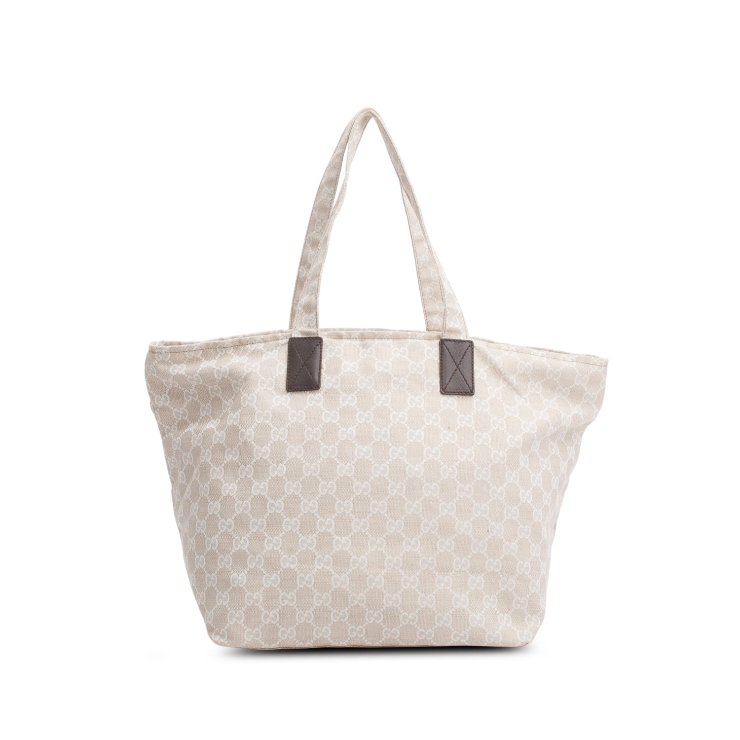 Gucci Neutral GG Canvas Museo Tote Bag