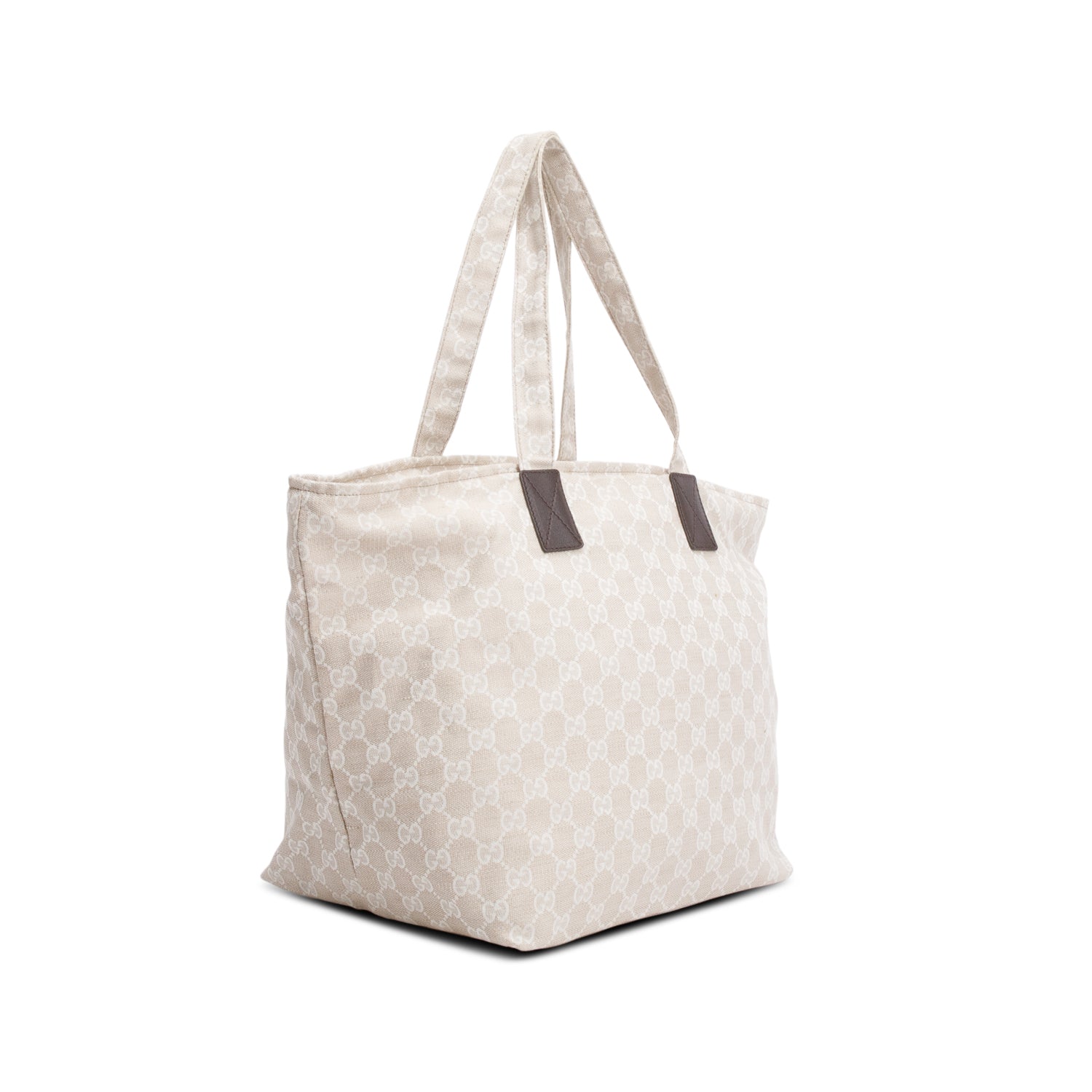 Gucci Neutral GG Canvas Museo Tote Bag