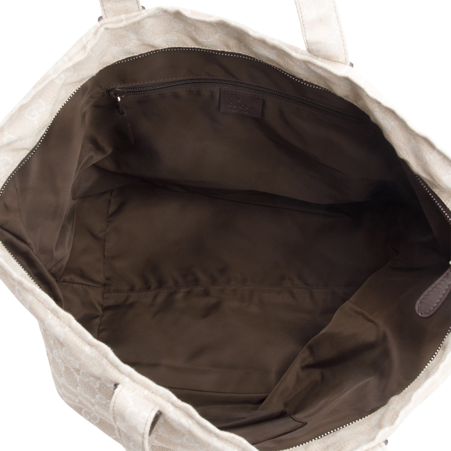 Gucci Neutral GG Canvas Museo Tote Bag