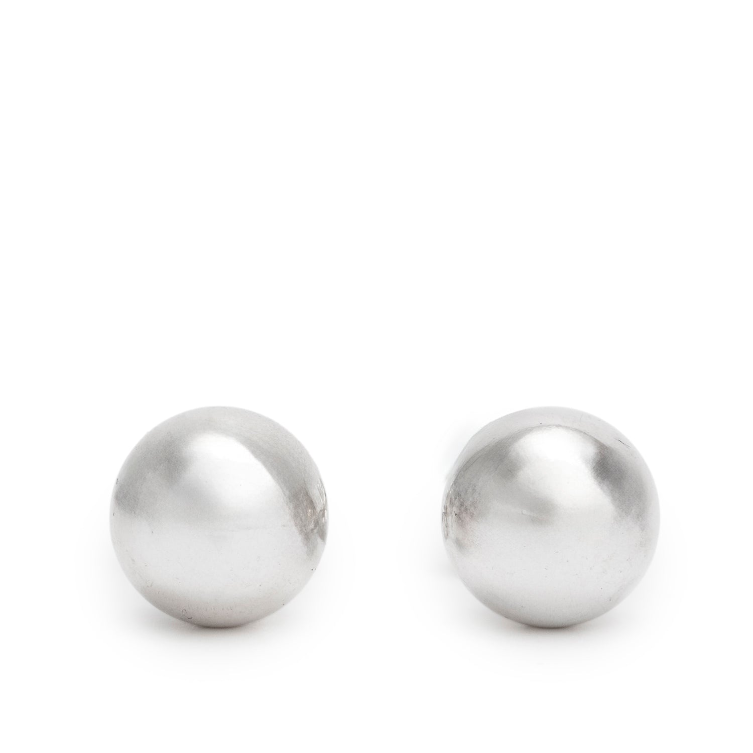 Tiffany & Co. Sterling Silver HardWear 8 MM Ball Earrings