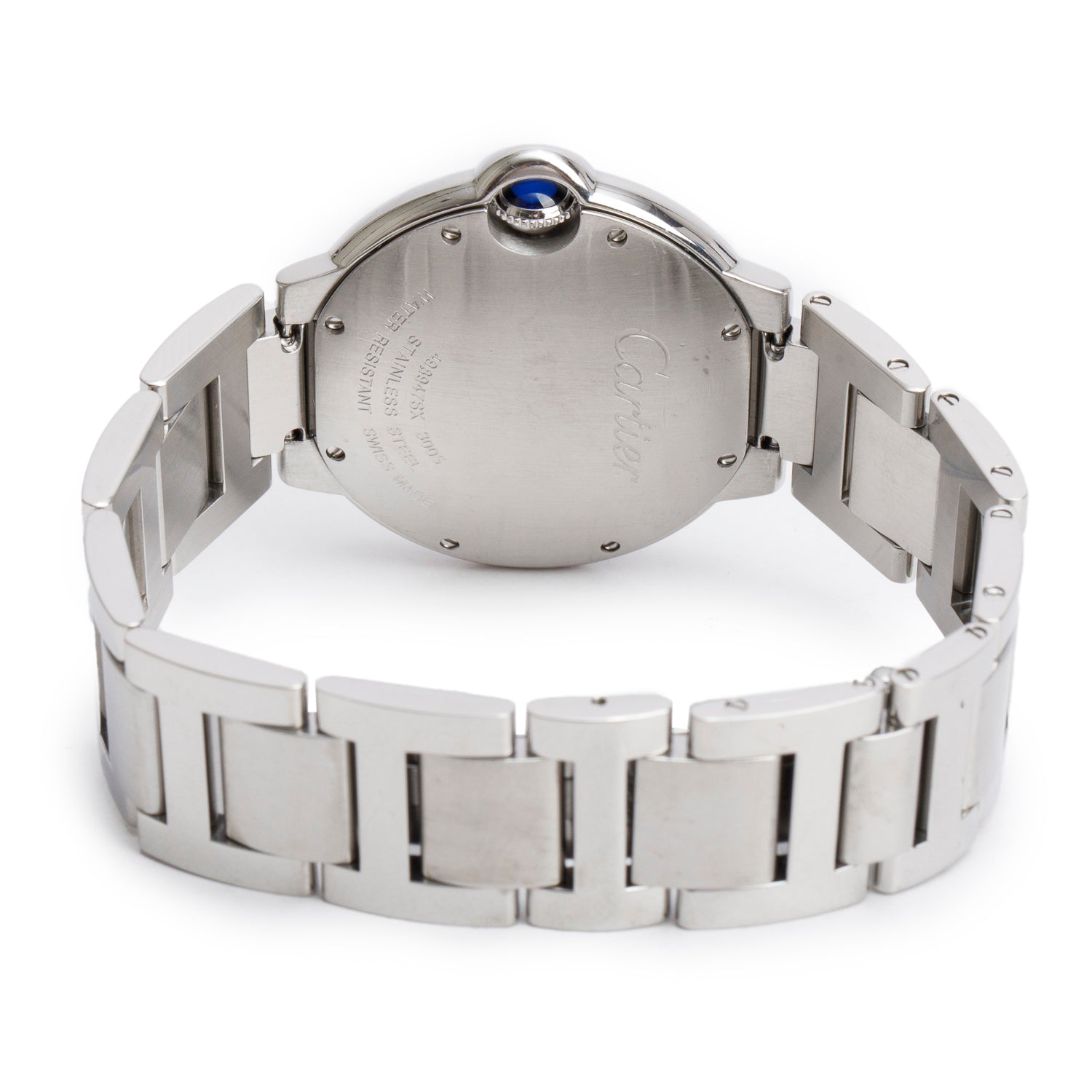 Cartier Stainless Steel Ballon Bleu de Cartier 36 MM Automatic Watch 3005 w/ Box & Papers