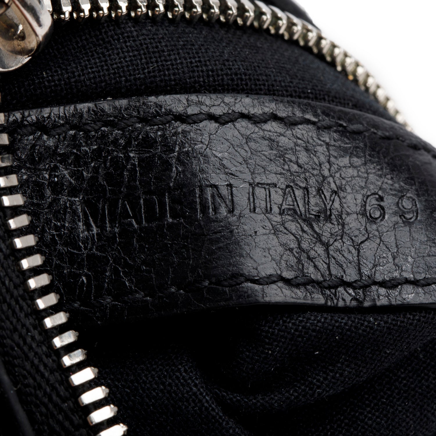 Balenciaga Black Arena Leather Le Cagole Coin Purse