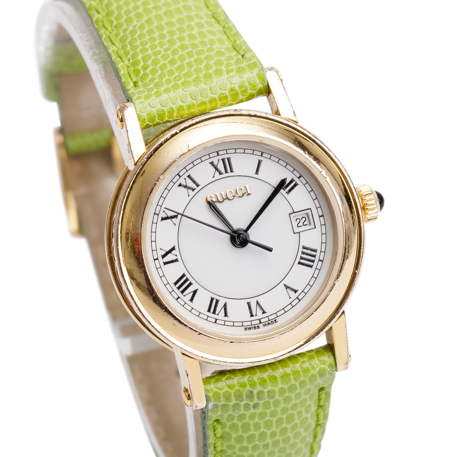 Gucci Gold Plated Stainless Steel 7200 Series 26MM Watch