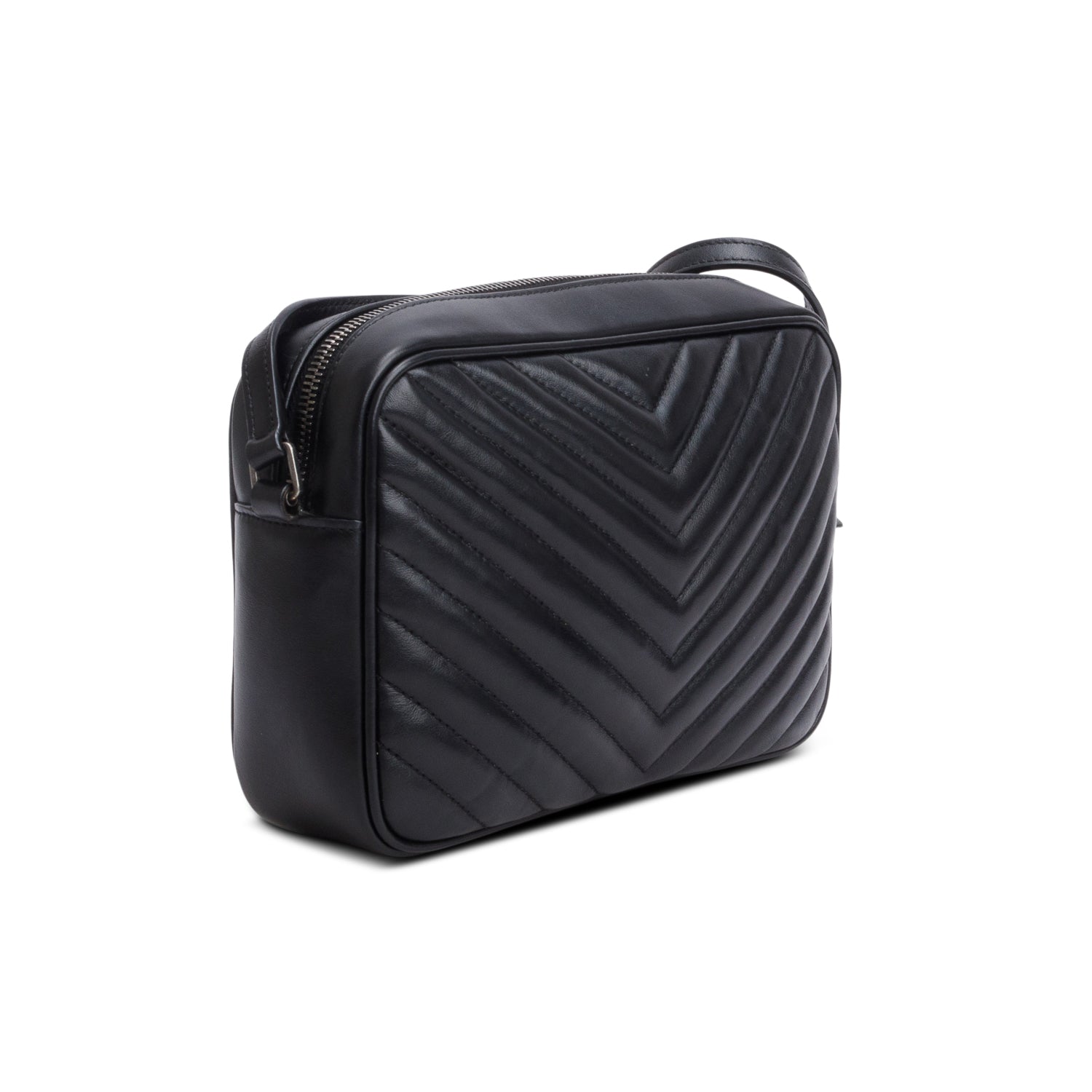 Saint Laurent 2020 Black Quilted Leather Lou Camera Bag