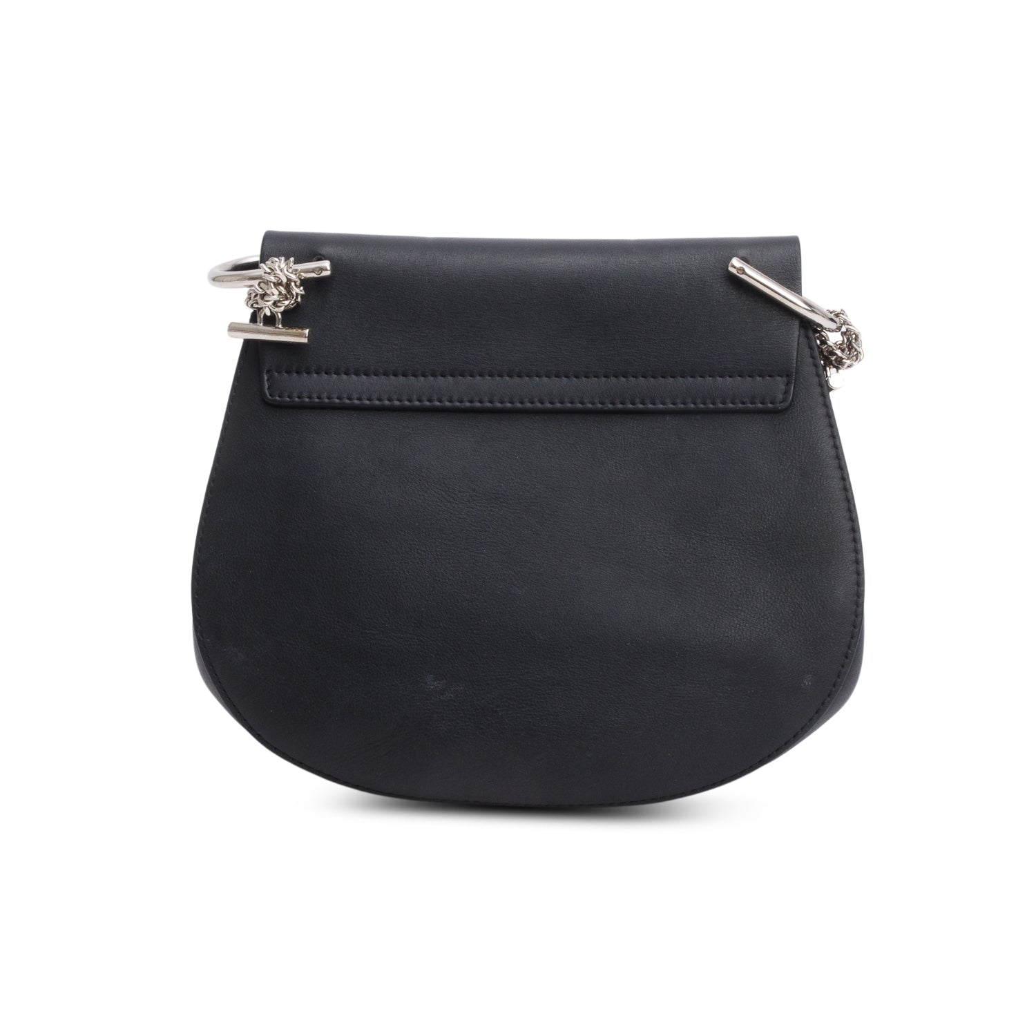 Chloe Black Grained Lambskin Medium Drew Shoulder Bag