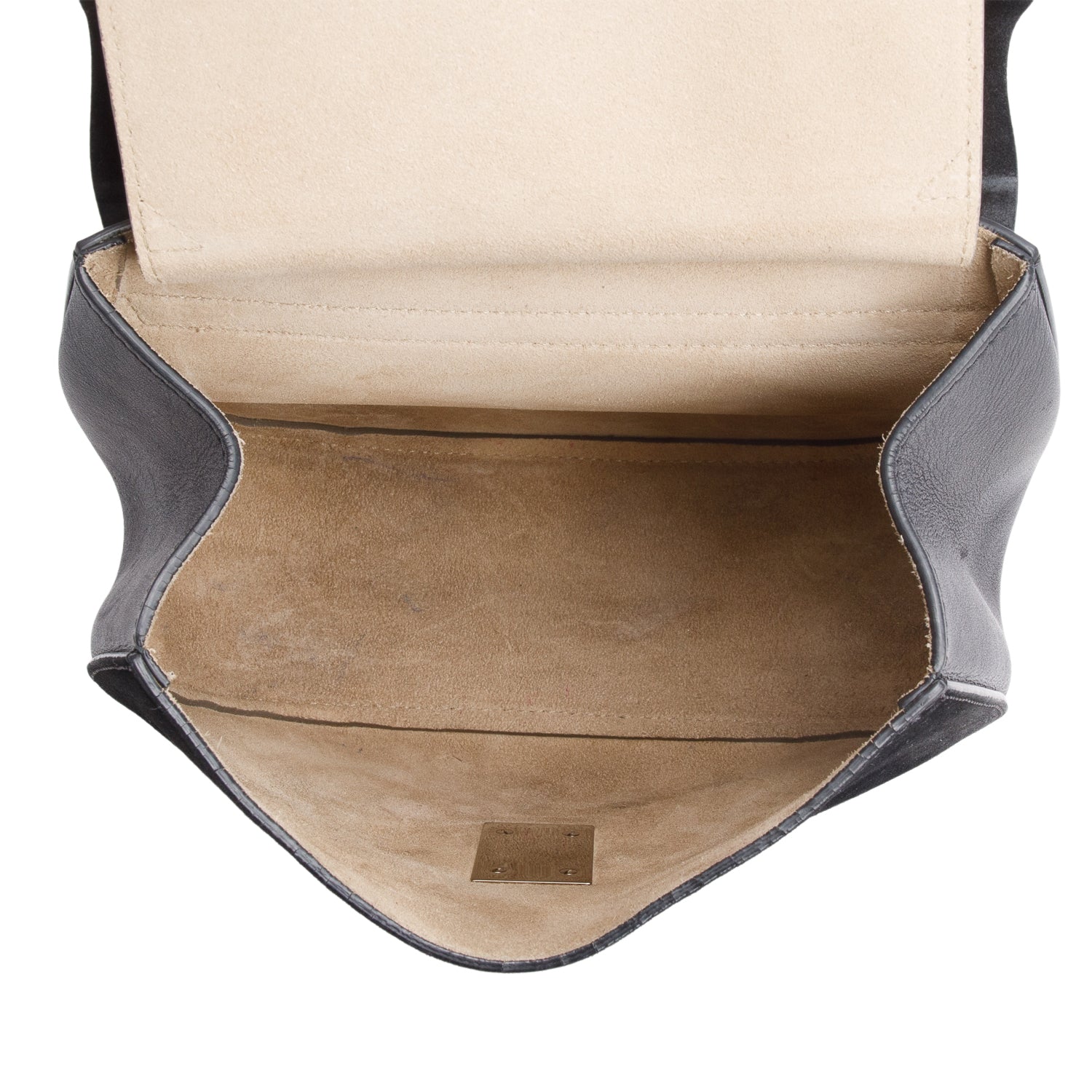 Chloe Black Grained Lambskin Medium Drew Shoulder Bag
