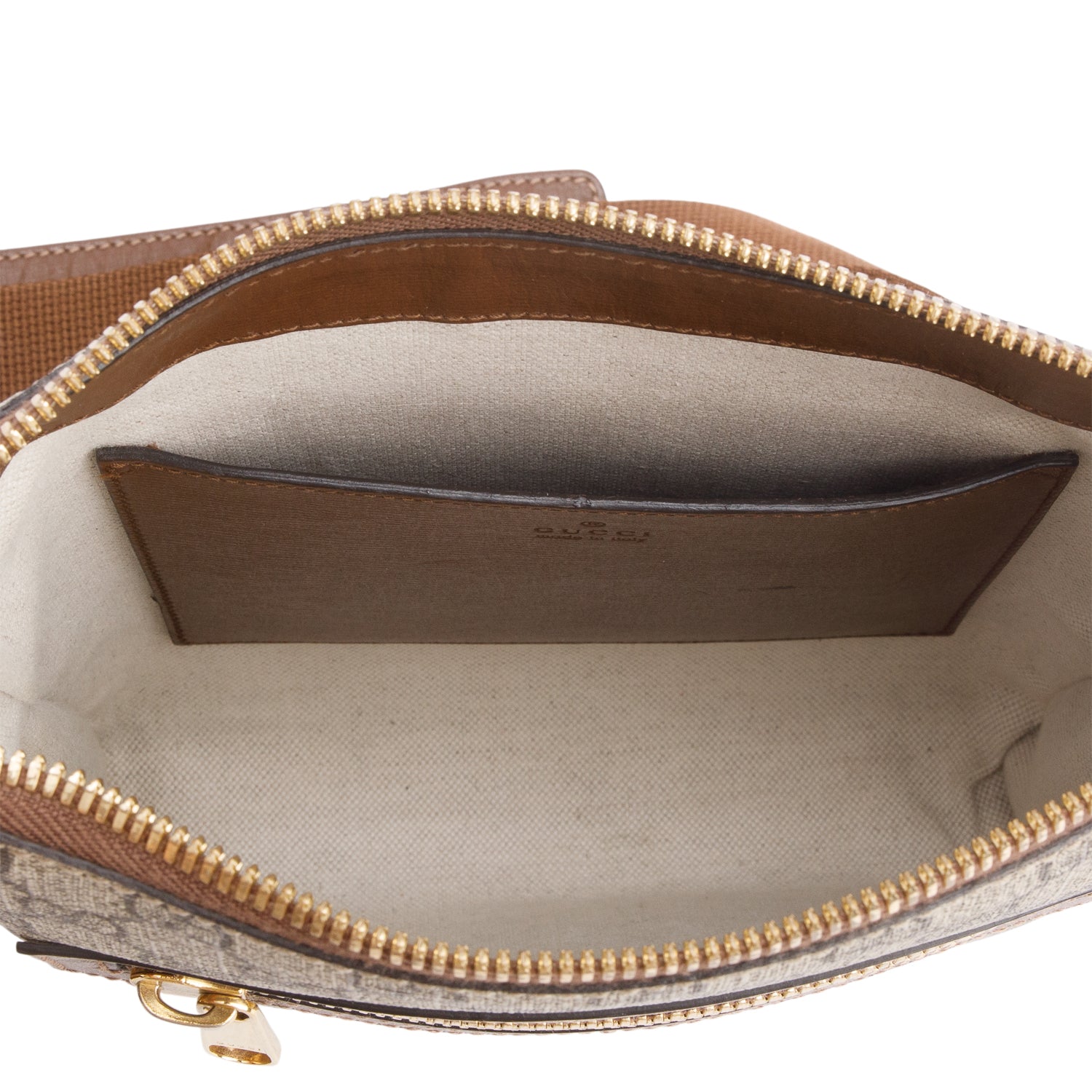 Gucci GG Supreme Monogram Azalea Calfskin Retro Interlocking G Messenger Bag