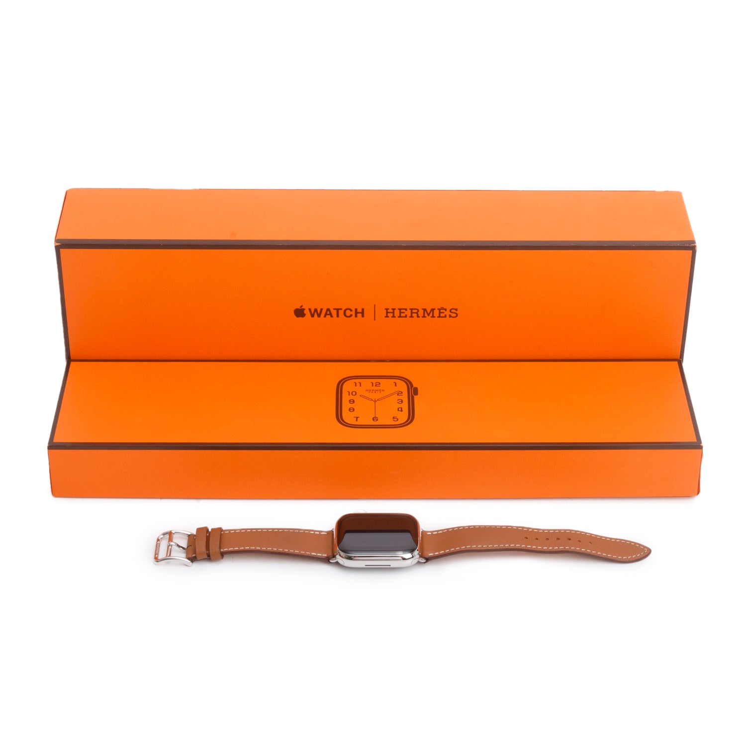 Hermes x Apple Stainless Steel Ceramic Series 9 41 MM Smart Watch w/ Box & Extra Strap