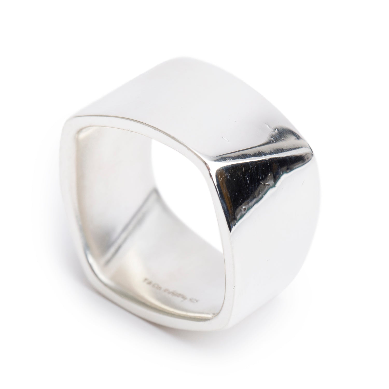 Tiffany & Co. Frank Gehry Sterling Silver Wide Torque Ring, Size 7