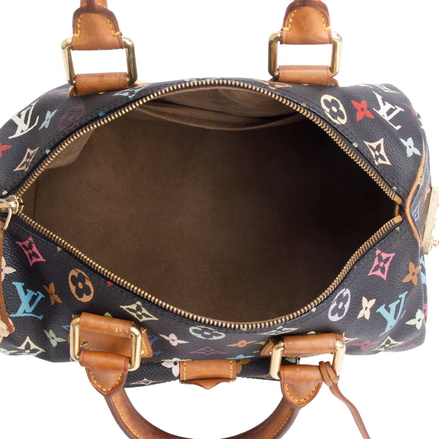 Louis Vuitton Black Monogram Multicolor Speedy 30