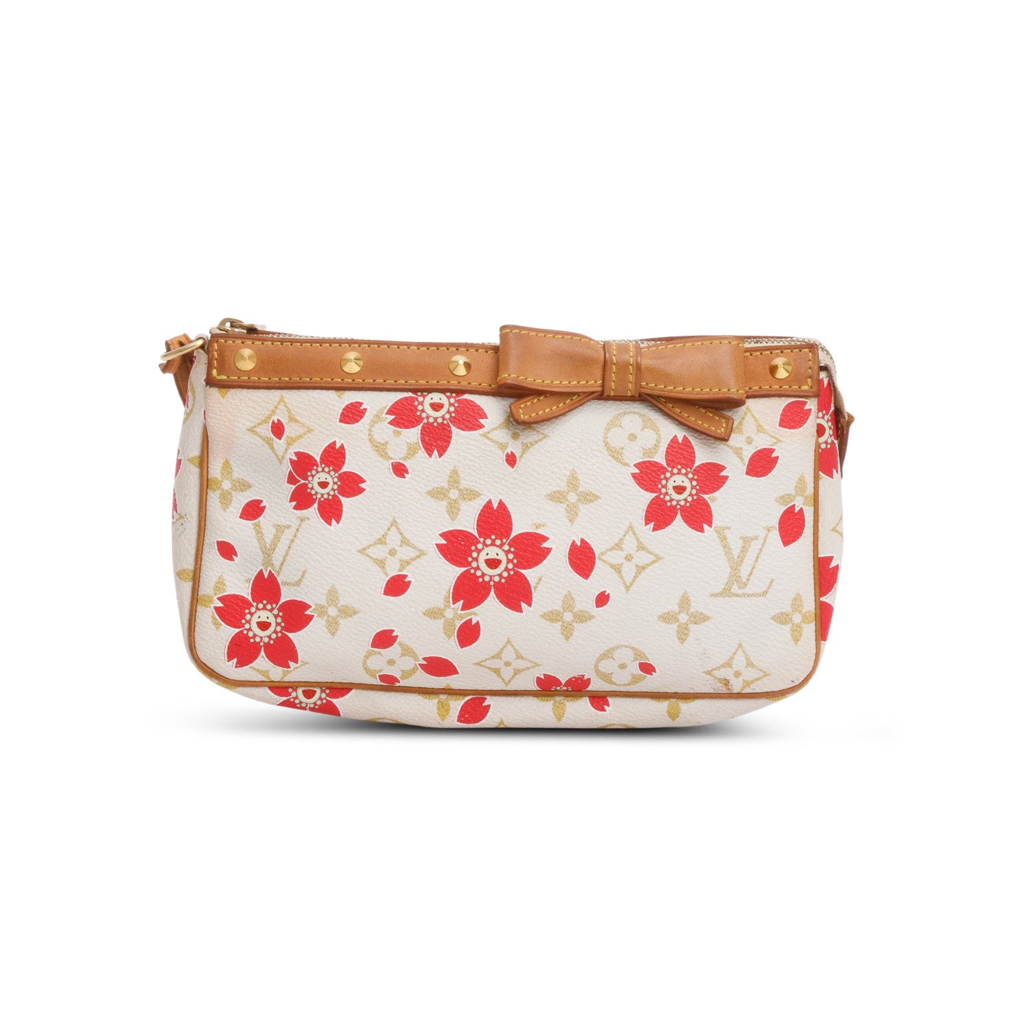 Louis Vuitton White Monogram Cherry Blossom Pochette Accessoires