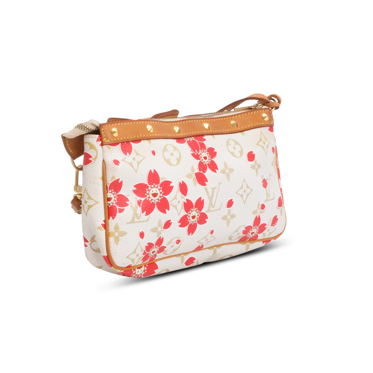 Louis Vuitton White Monogram Cherry Blossom Pochette Accessoires