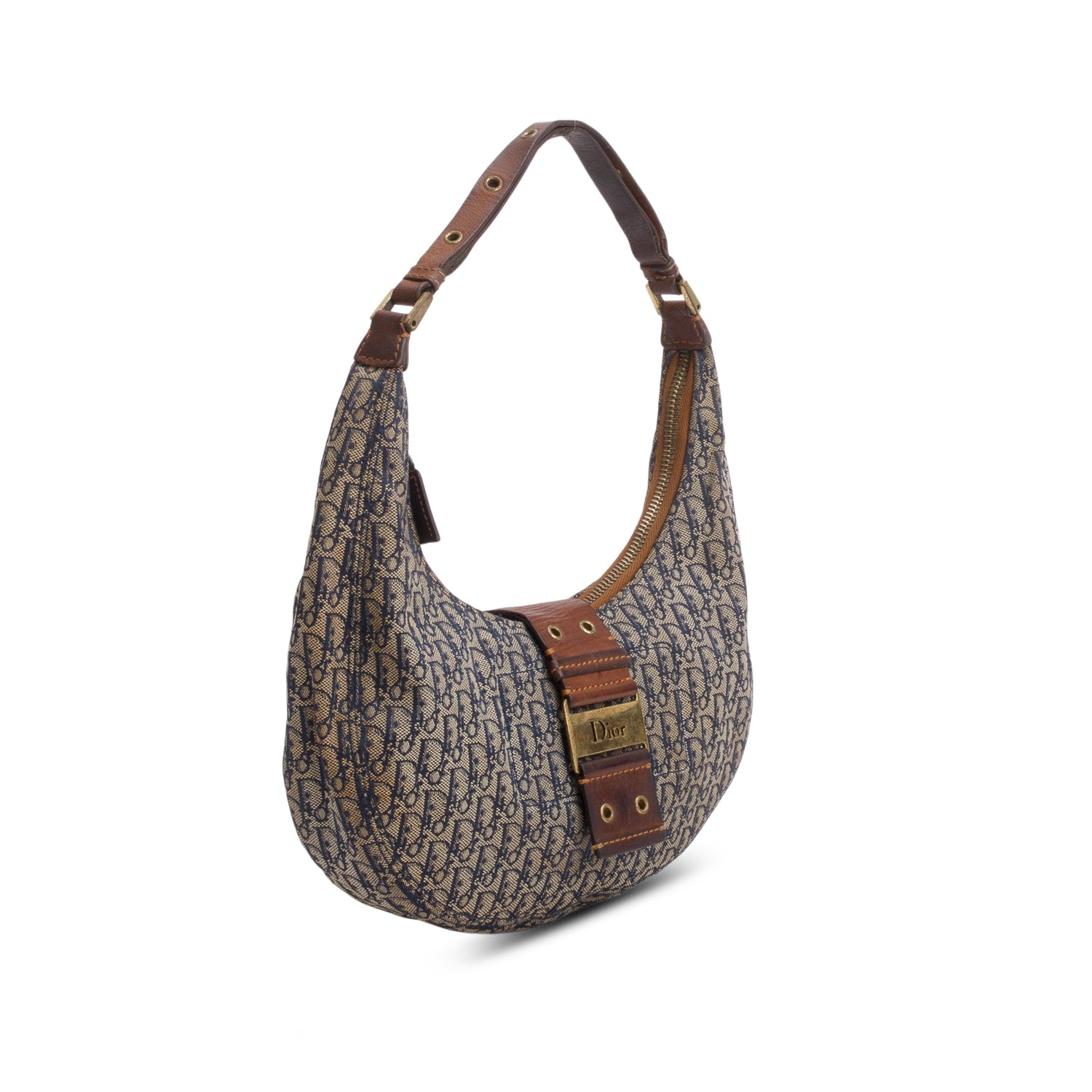 Christian Dior Navy Monogram Street Chic Hobo