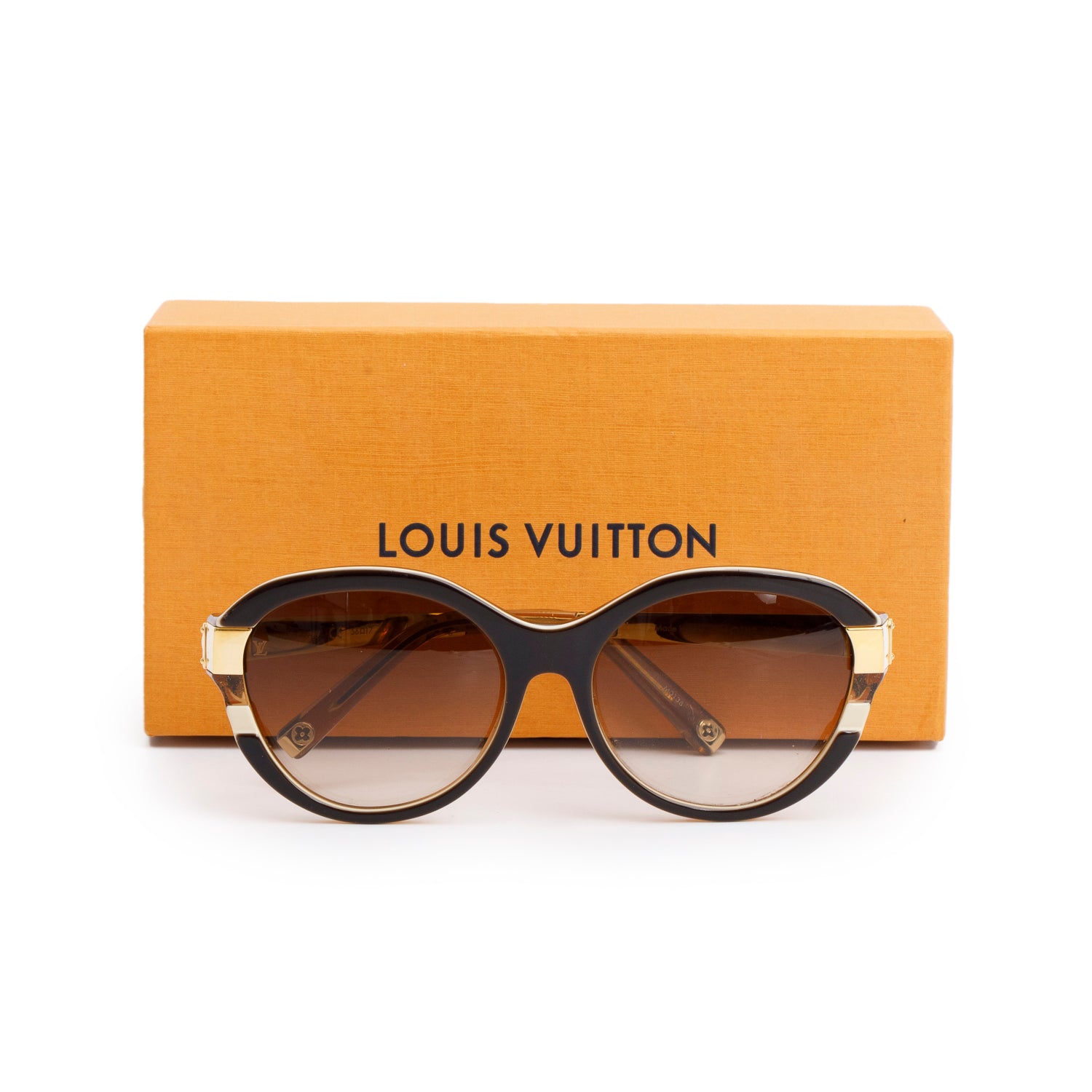 Louis Vuitton Z0487W Brown Acetate Le Petit Soupcon Cat Eye Sunglasses w/ Box
