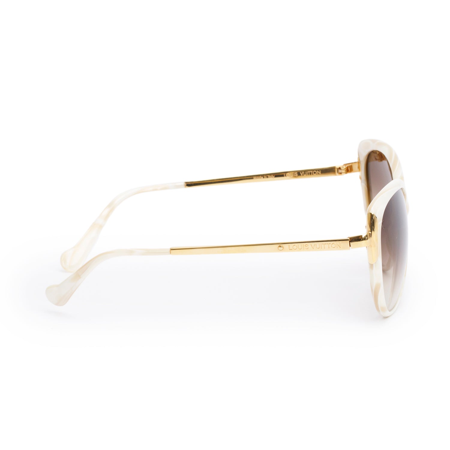 Louis Vuitton Z0855W Ivory Garance Sunglasses w/ Box