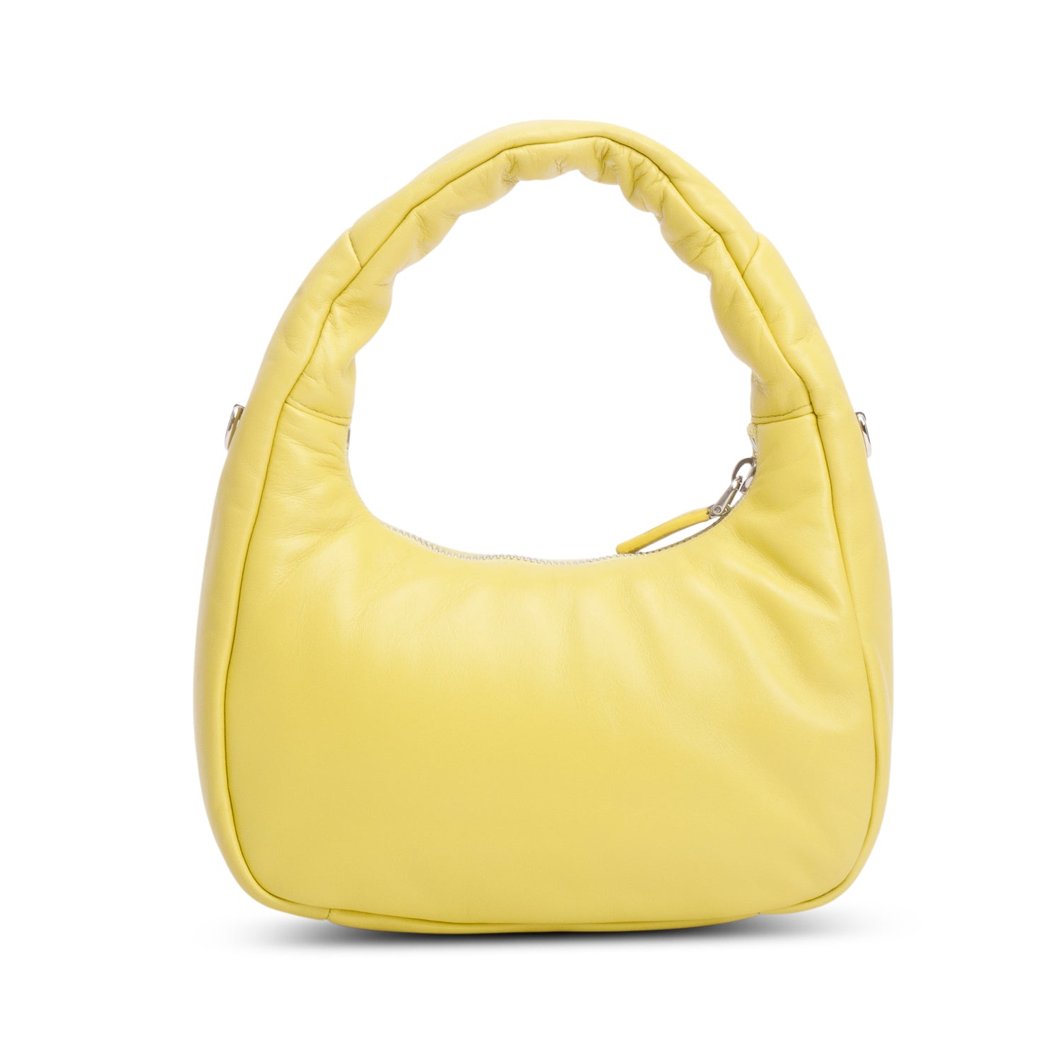Prada Yellow Nappa Soft Padded Mini Bag w/ Strap