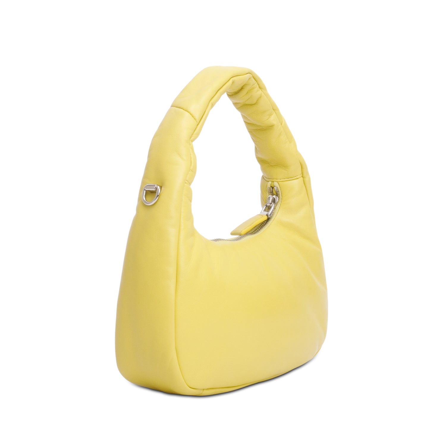 Prada Yellow Nappa Soft Padded Mini Bag w/ Strap