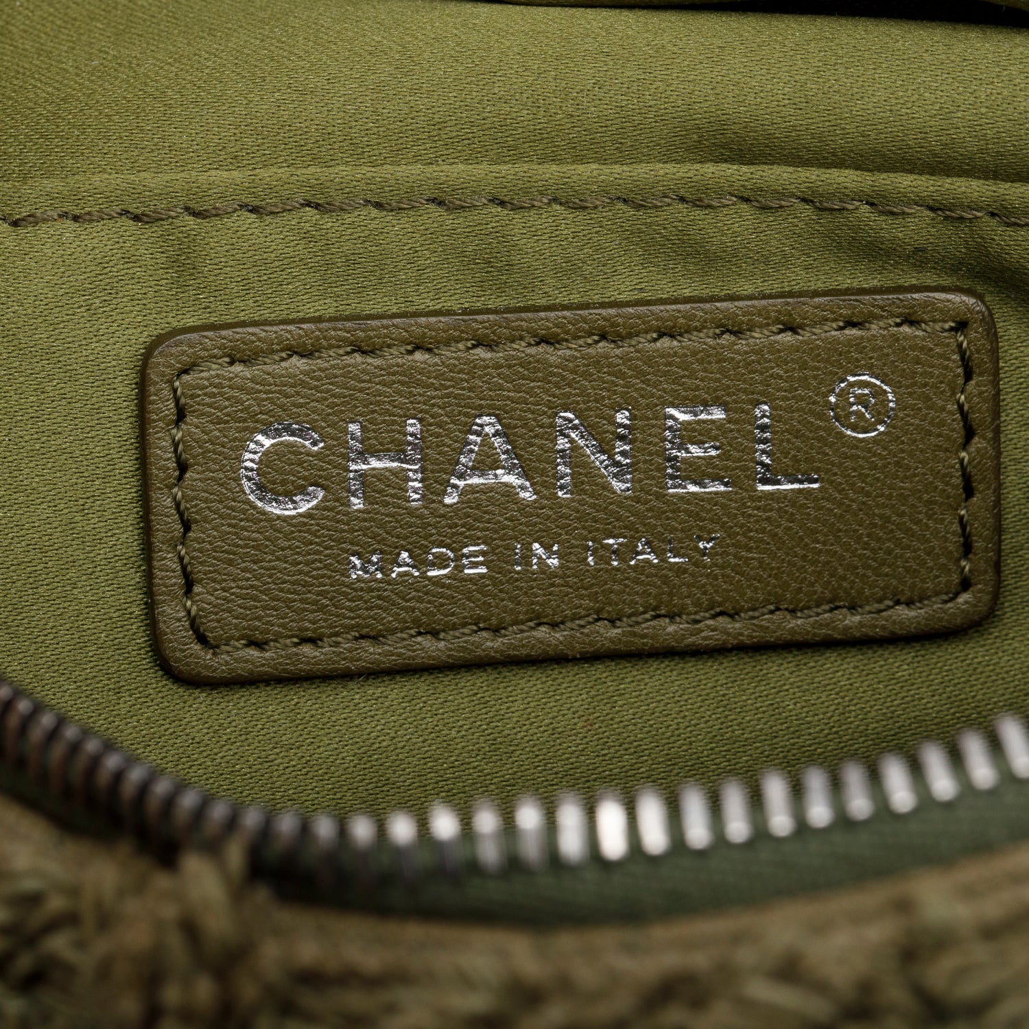 Chanel Green Canvas Coco Cuba Charms Waist Bag