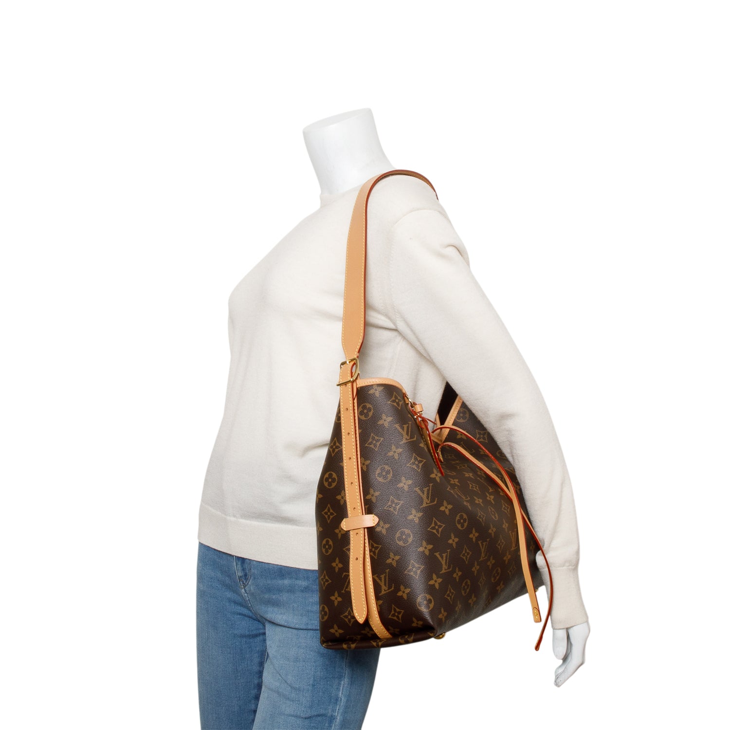 Louis Vuitton 2024 Monogram CarryAll MM w/ Pouch & Receipt