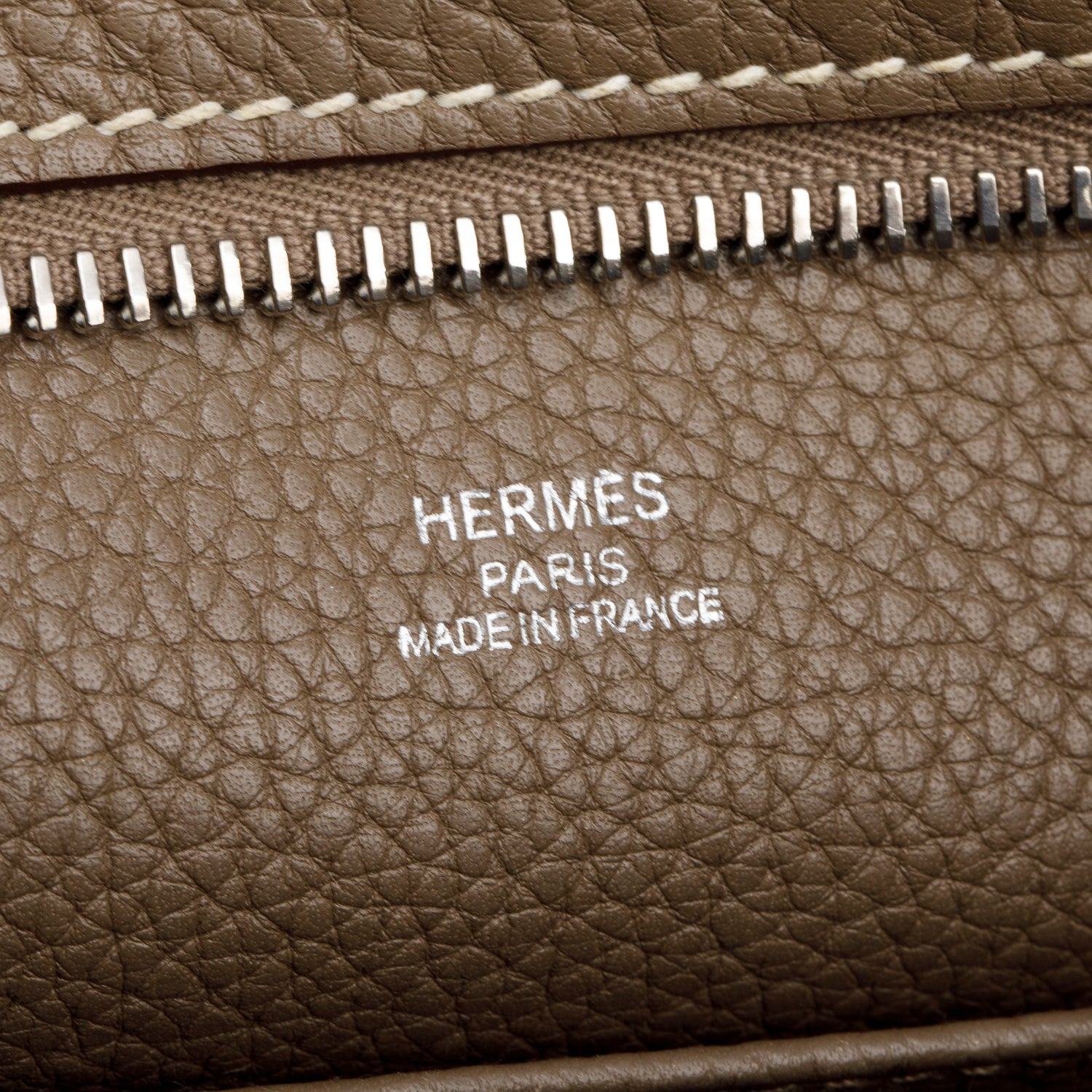 Hermes Etoupe Taurillon Clemence Sac Good News PM