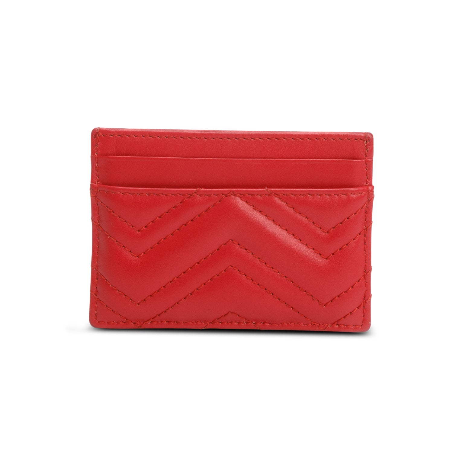 Gucci Red GG Marmont Card Case