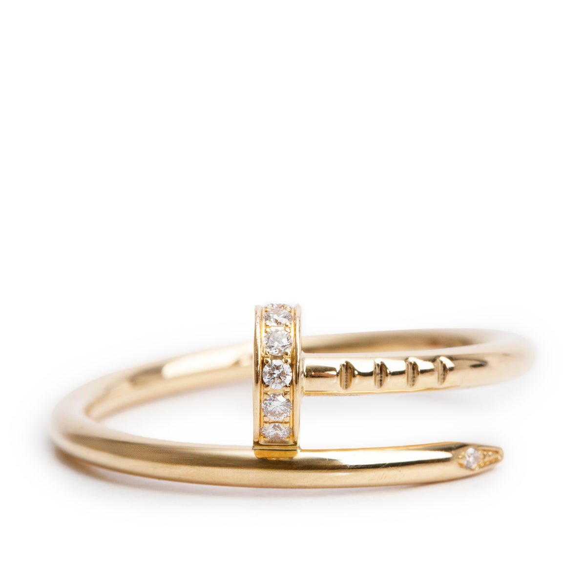Cartier 2025 18k Yellow Gold Diamond Juste Un Clou Ring, Small