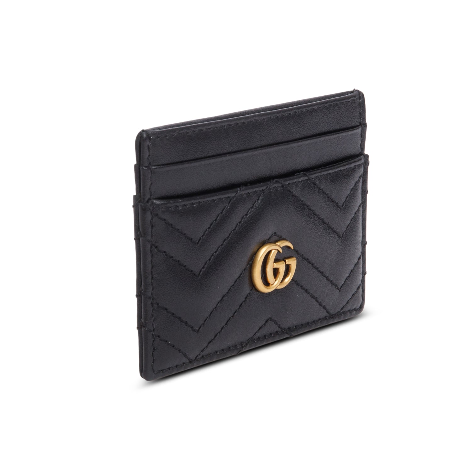 Gucci Black GG Marmont Card Case