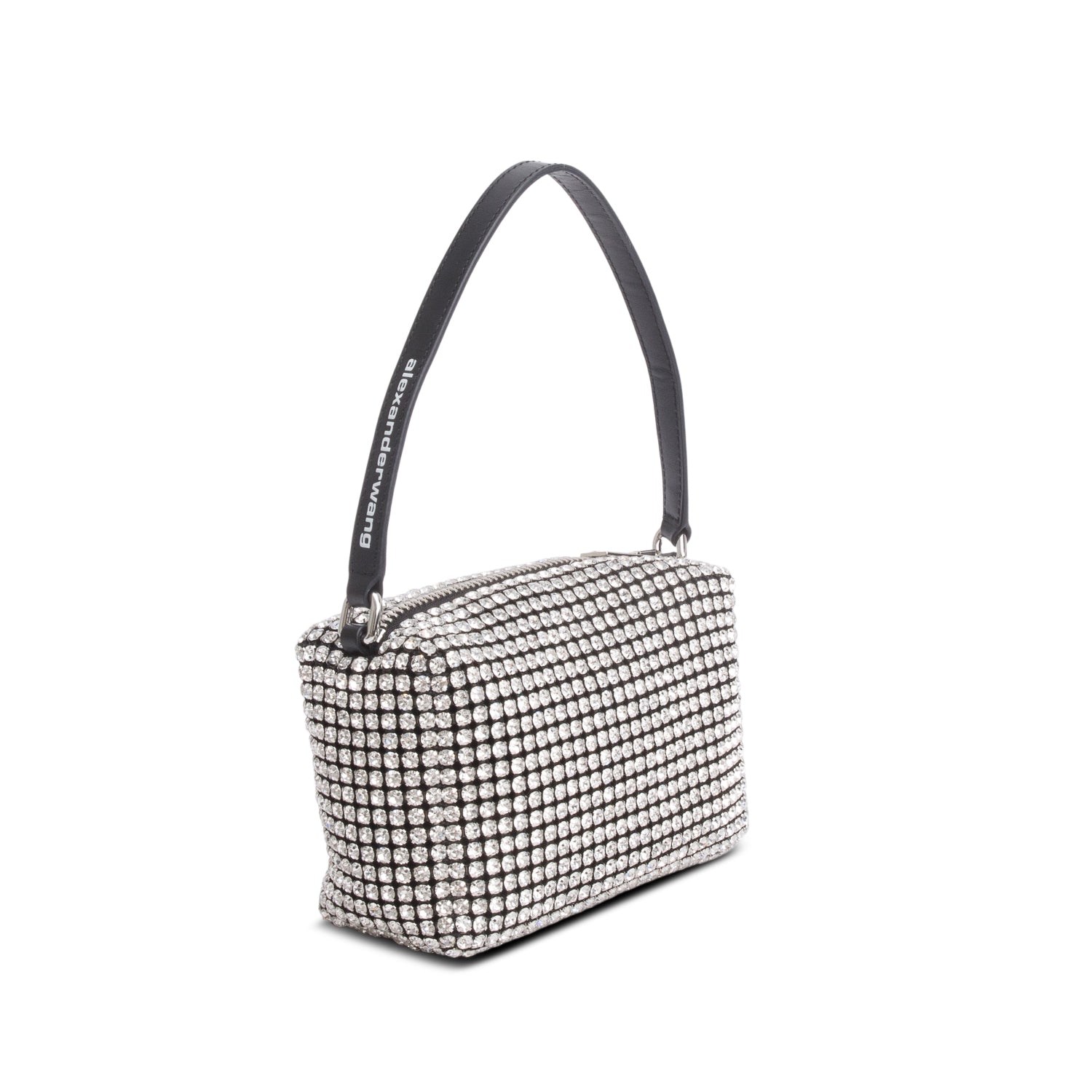 Alexander Wang Black Crystal Mesh Heiress Pouch w/ Box