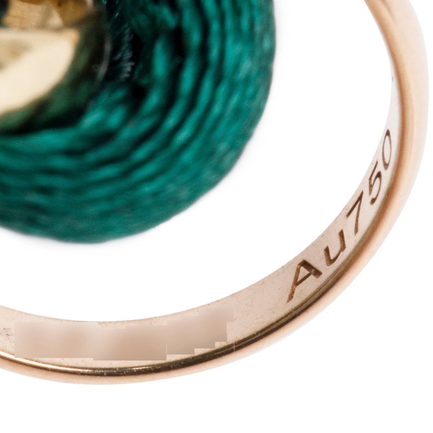 Cartier 18k White, Yellow & Rose Gold Trinity Green Cord Bracelet