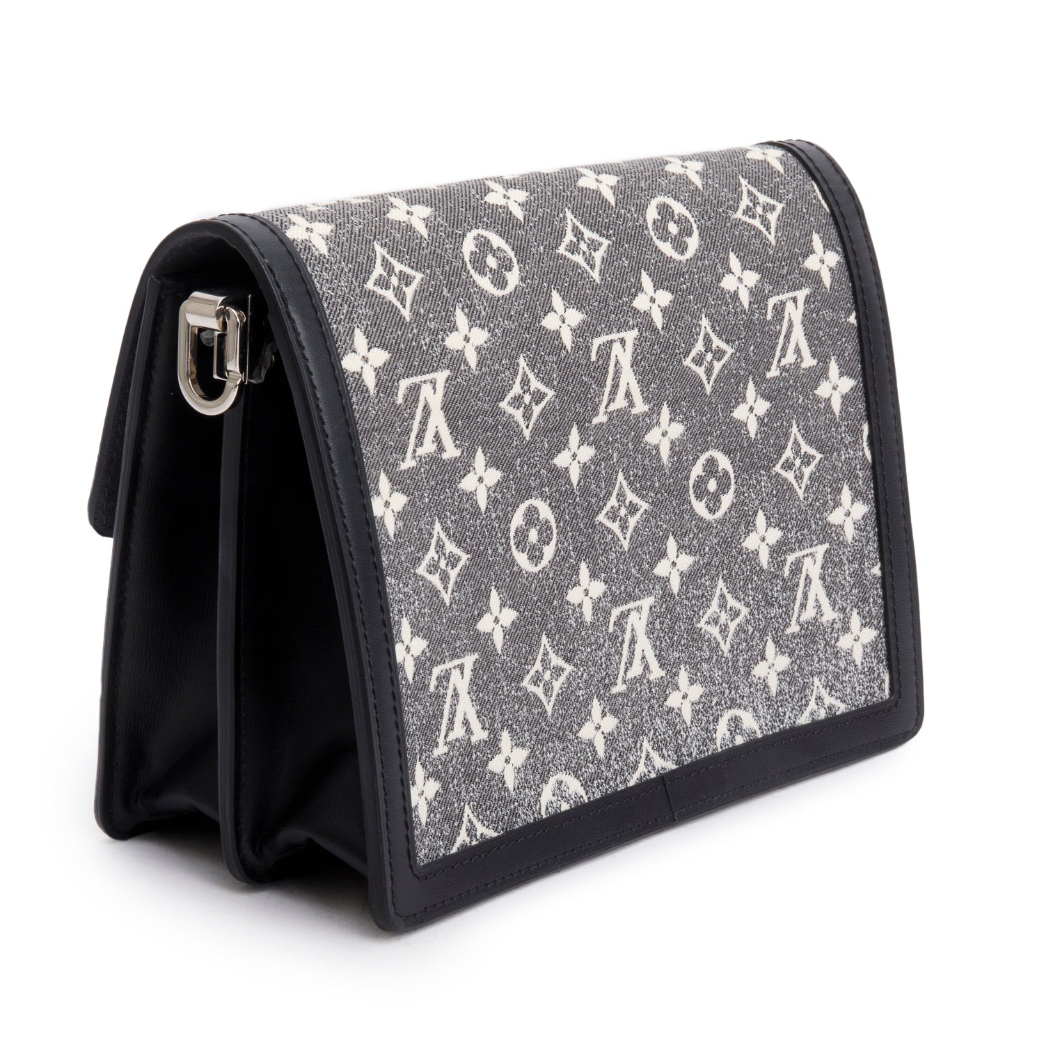 Louis Vuitton 2022 Denim Monogram Jacquard Dauphine MM w/ Box, Straps & Receipt