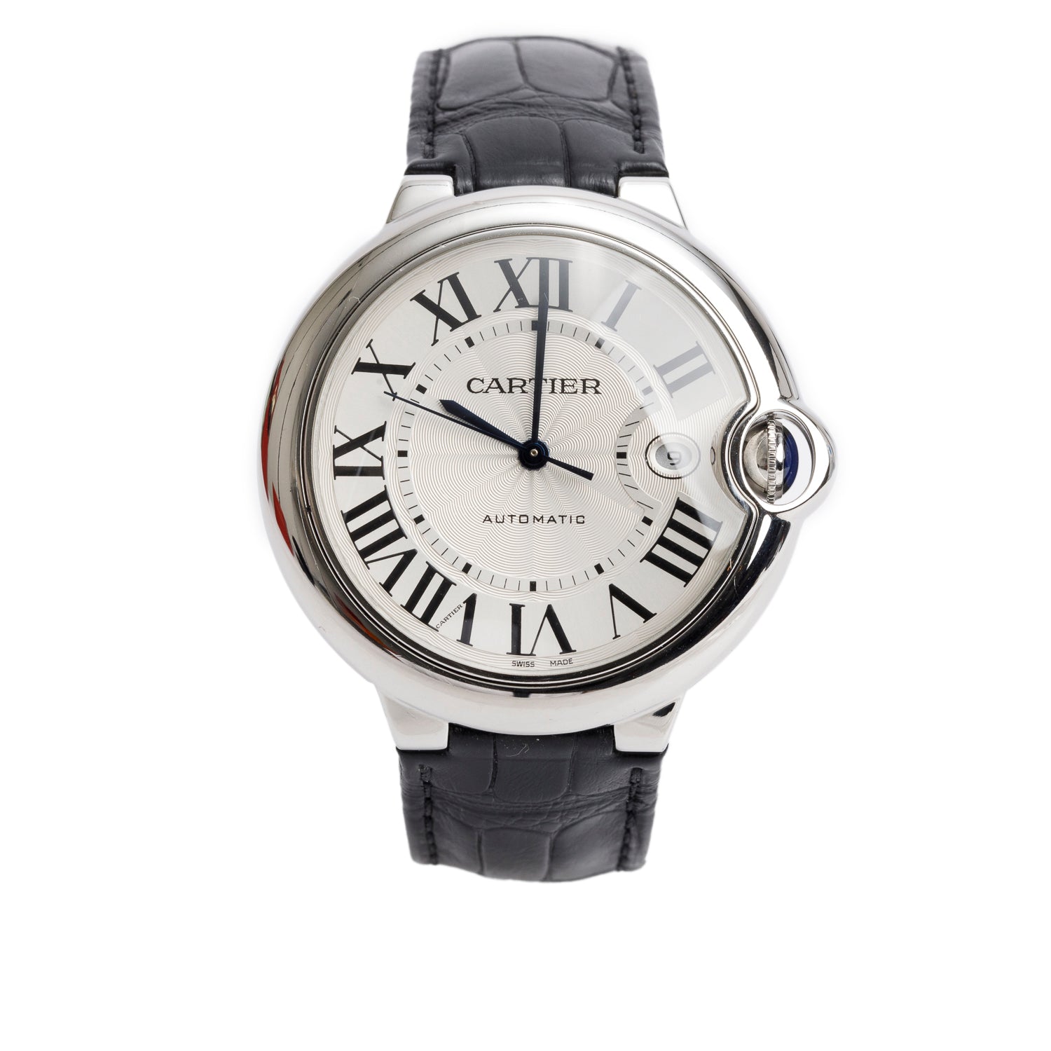 Cartier Stainless Steel Ballon Bleu de Cartier 42 MM Automatic Watch 3765 w/ Box