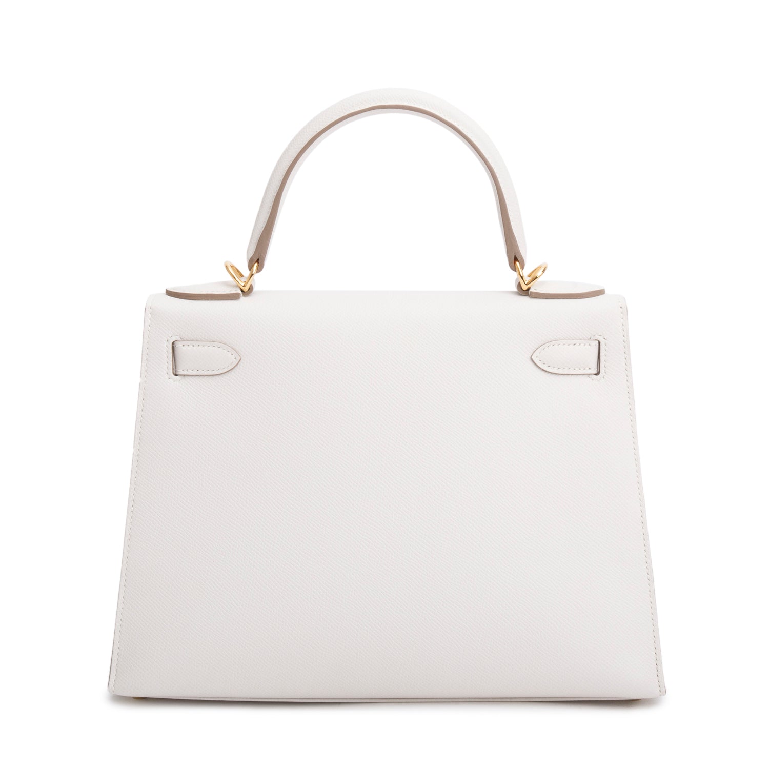Hermes 2023 Gris Pale Epsom Kelly II Sellier 28 w/ Strap, Box & Receipt