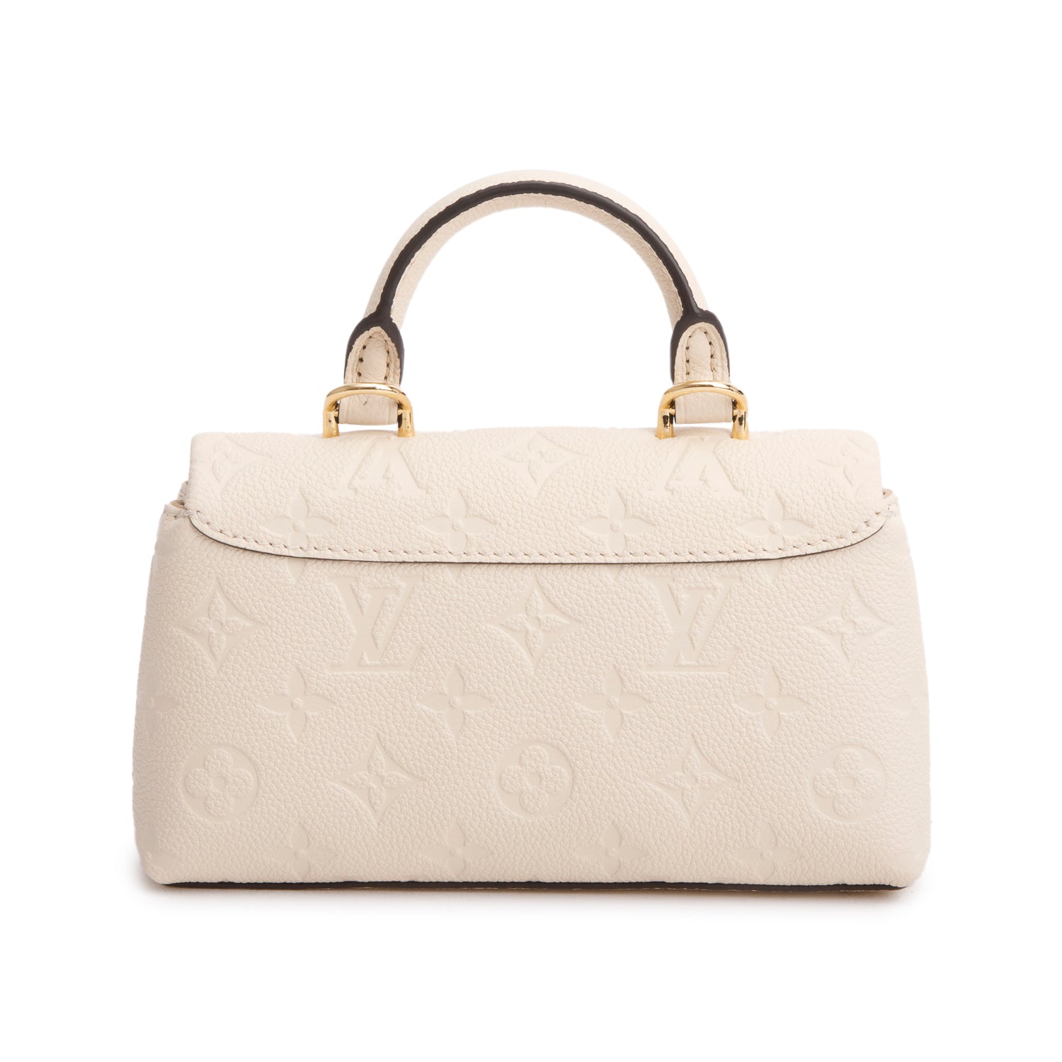 Louis Vuitton 2025 Creme Monogram Empreinte Leather Nano Madeleine w/ Straps, Box & Receipt