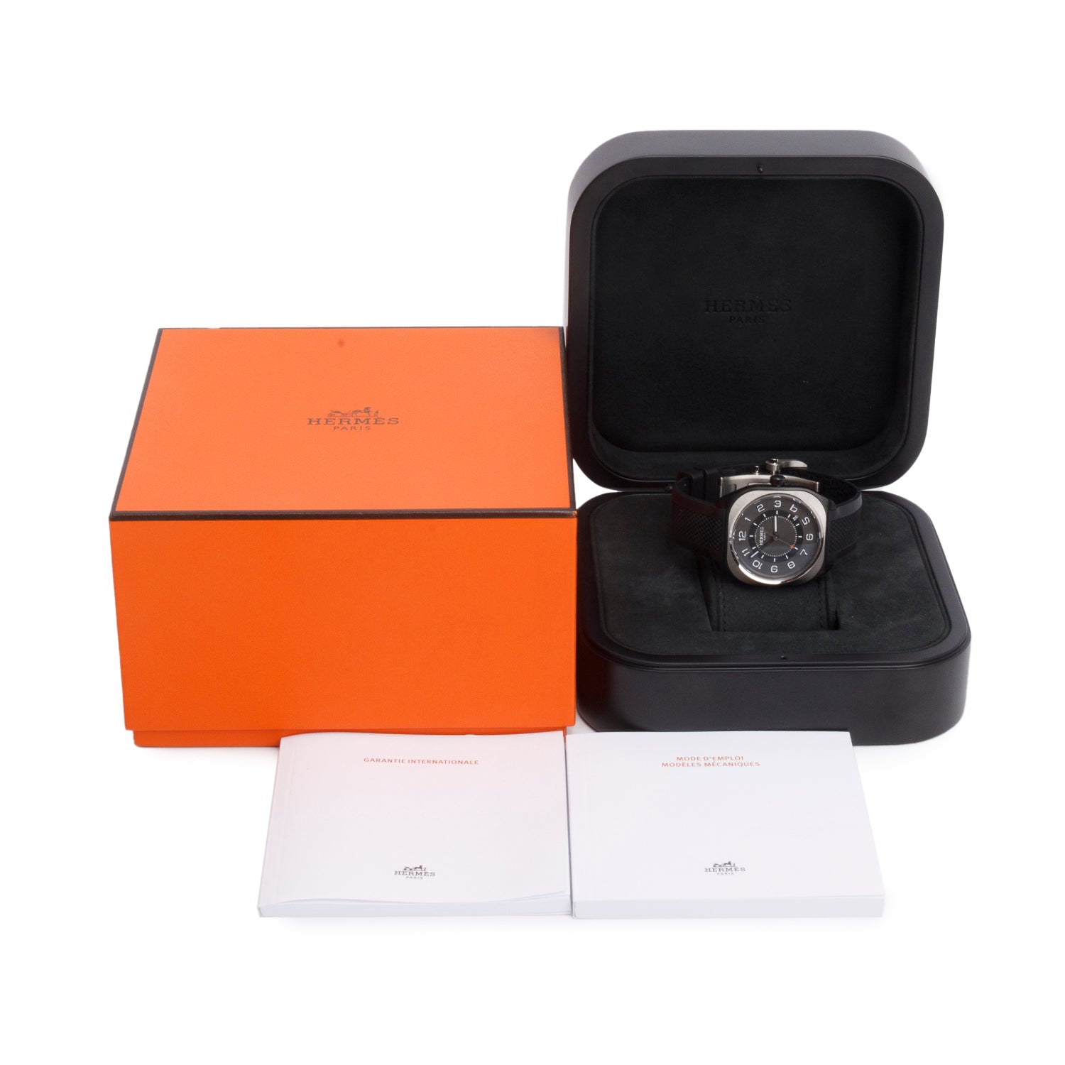 Hermes 2023 Titanium H08 39 MM Automatic Watch w/ Box & Papers