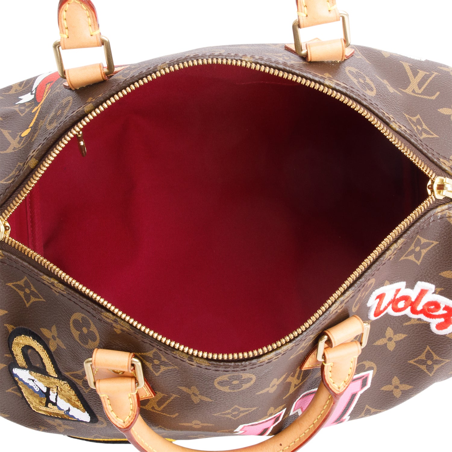Louis Vuitton Monogram Patches Speedy Bandouliere 30 w/ Strap