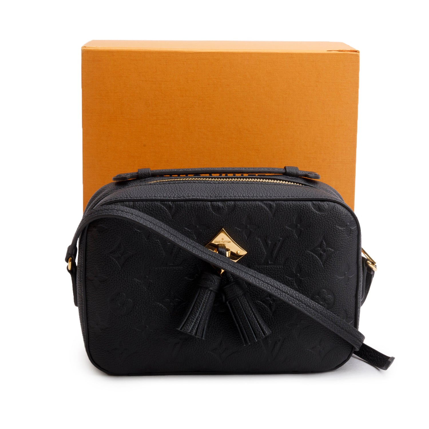 Louis Vuitton Black Monogram Saintonge Crossbody w/ Box