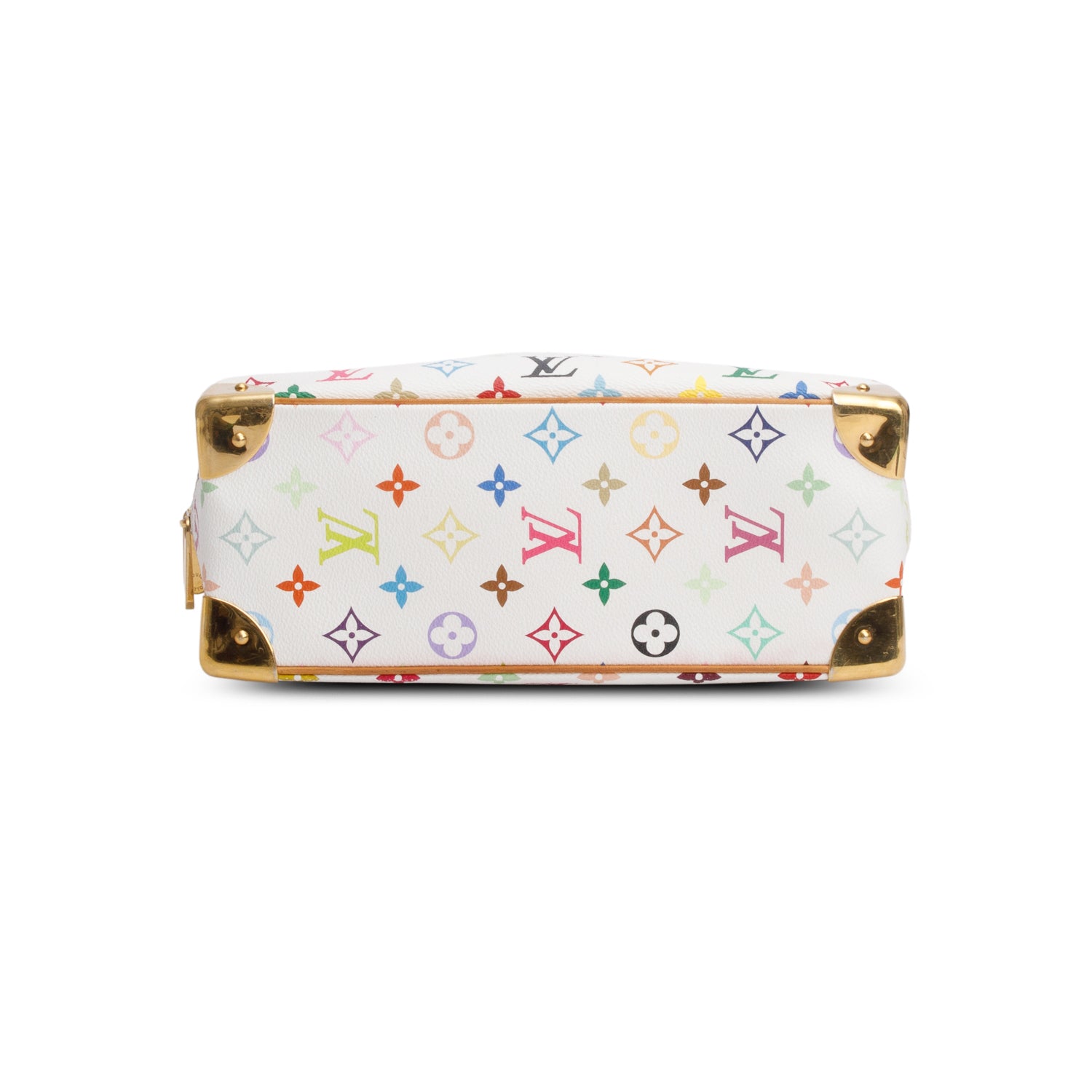 Louis Vuitton White Multicolore Monogram Trouville