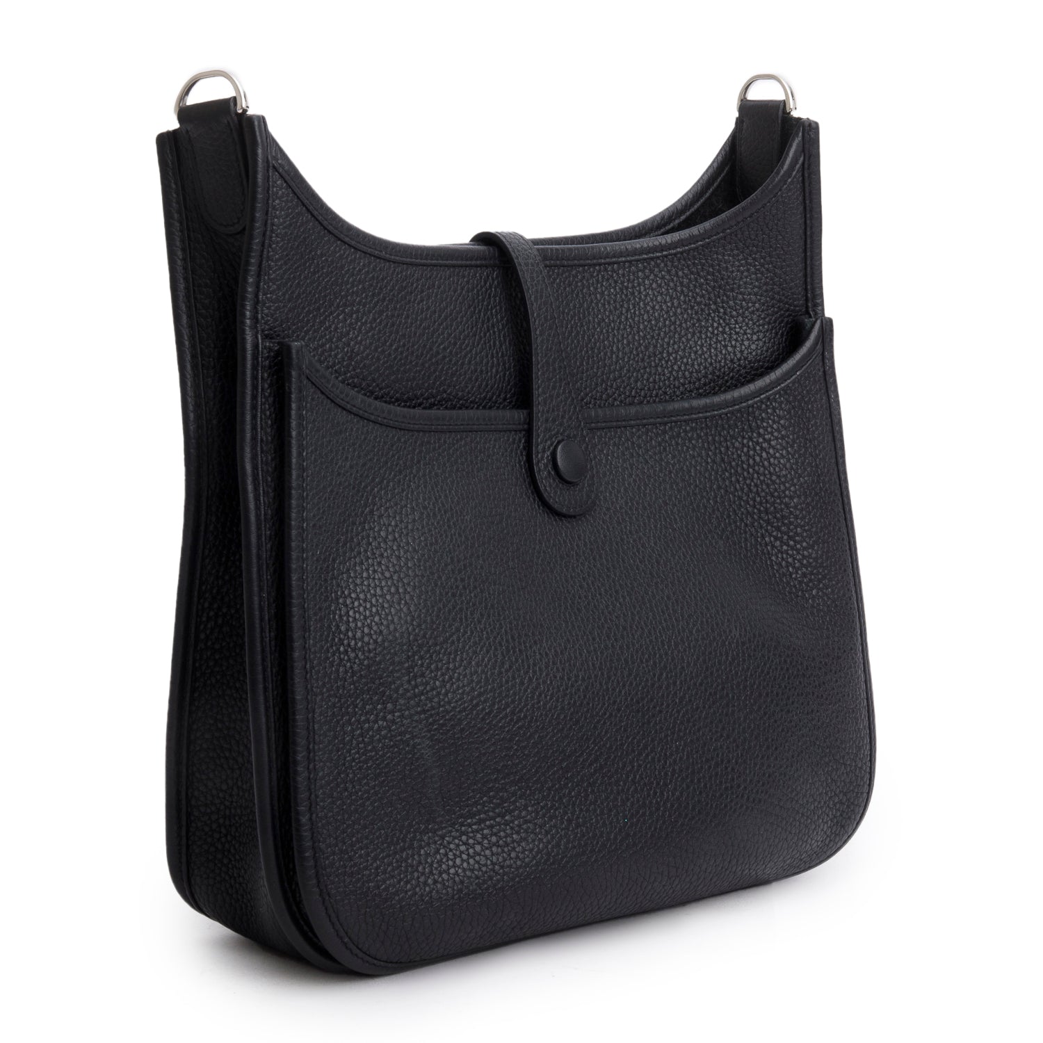 Hermes Noir Taurillon Clemence Evelyne III 29 Bag w/ Receipt