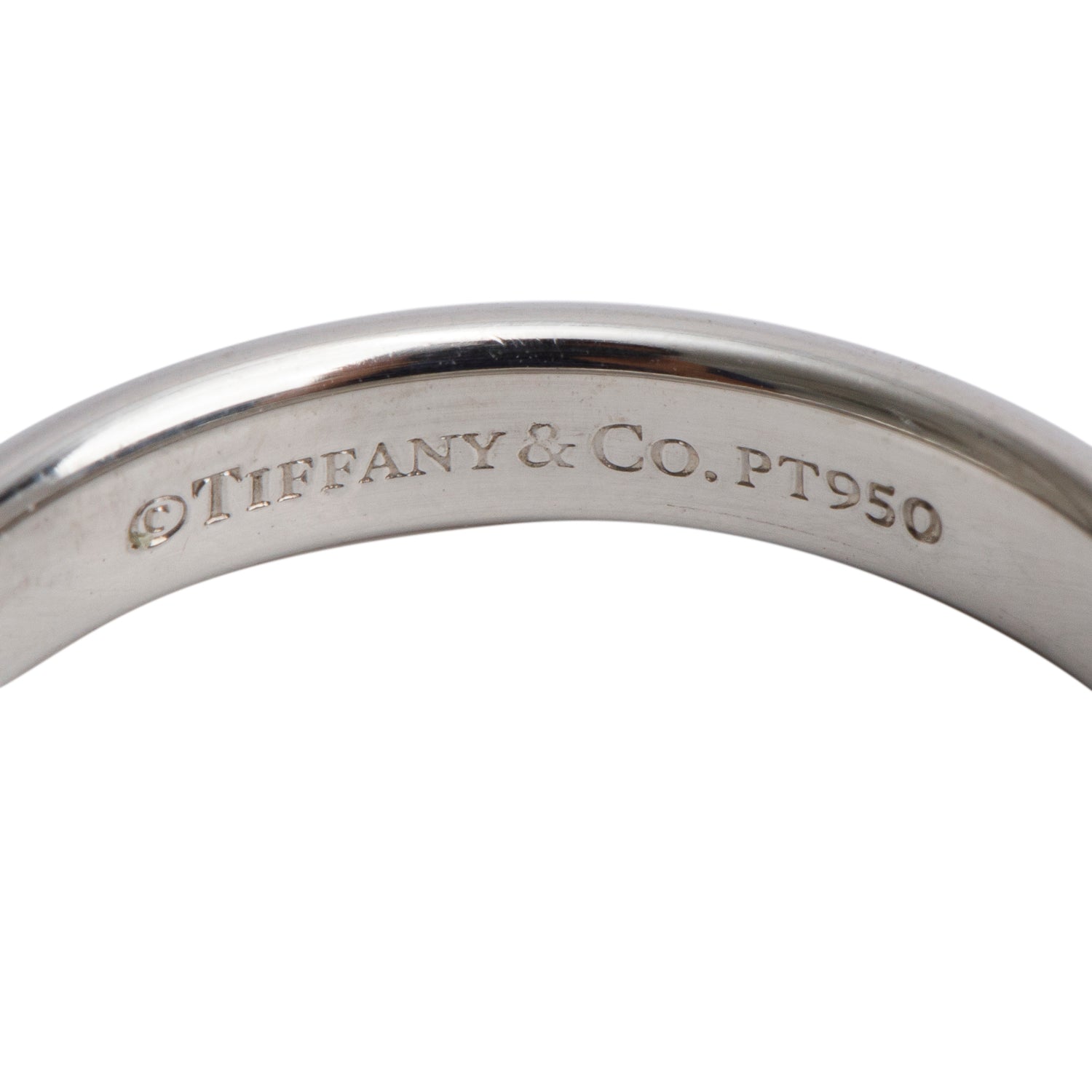 Tiffany & Co. Forever Platinum 3 MM Wedding Band Ring, Size 5
