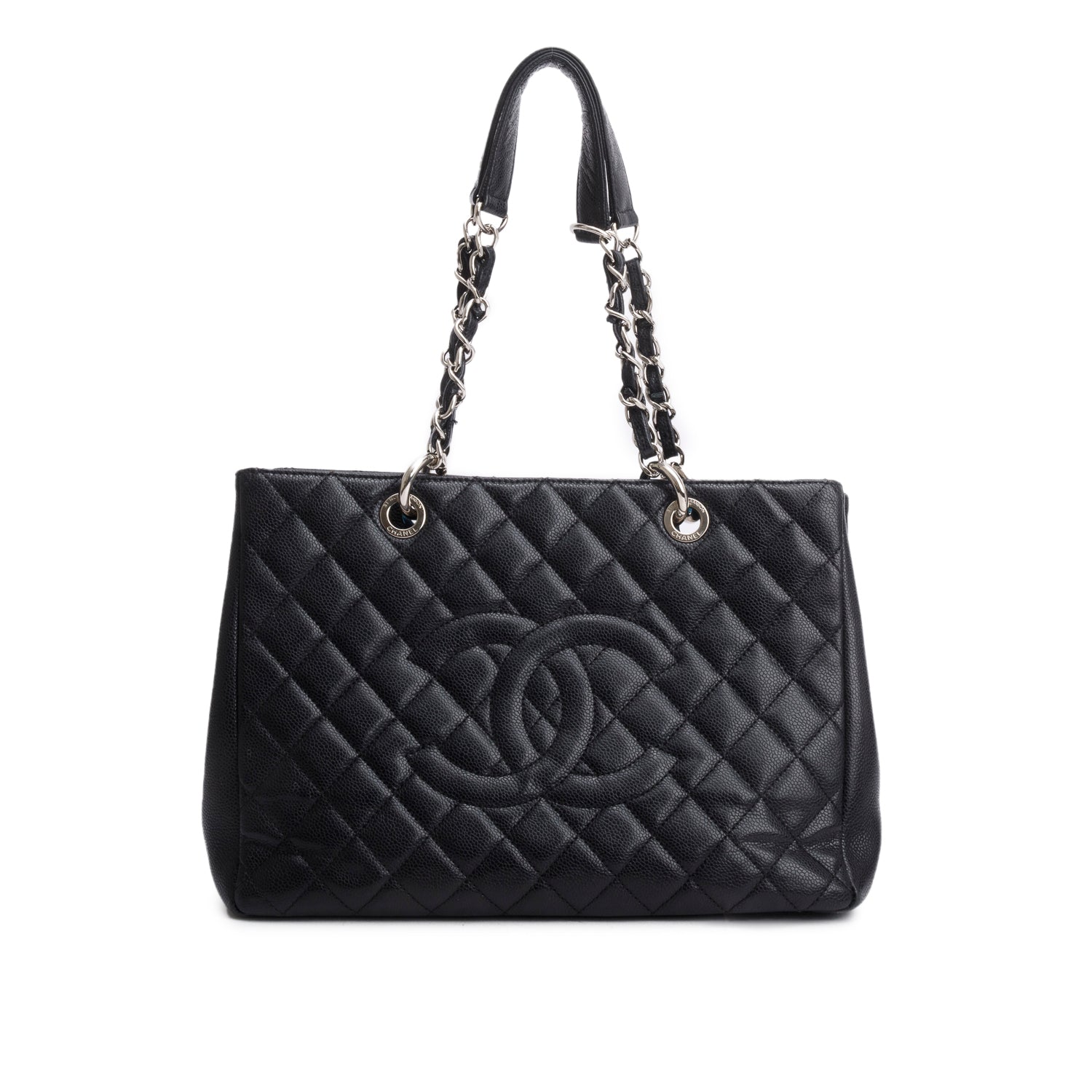 Chanel Black Caviar Leather Grand Shopping Tote (GST)