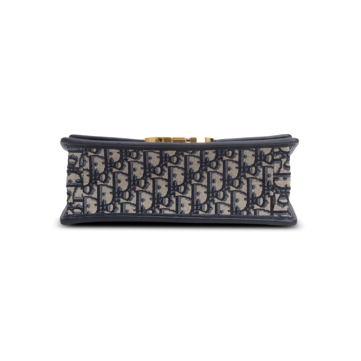 Christian Dior 2021 Blue Oblique 30 Montaigne Chain Flap Bag