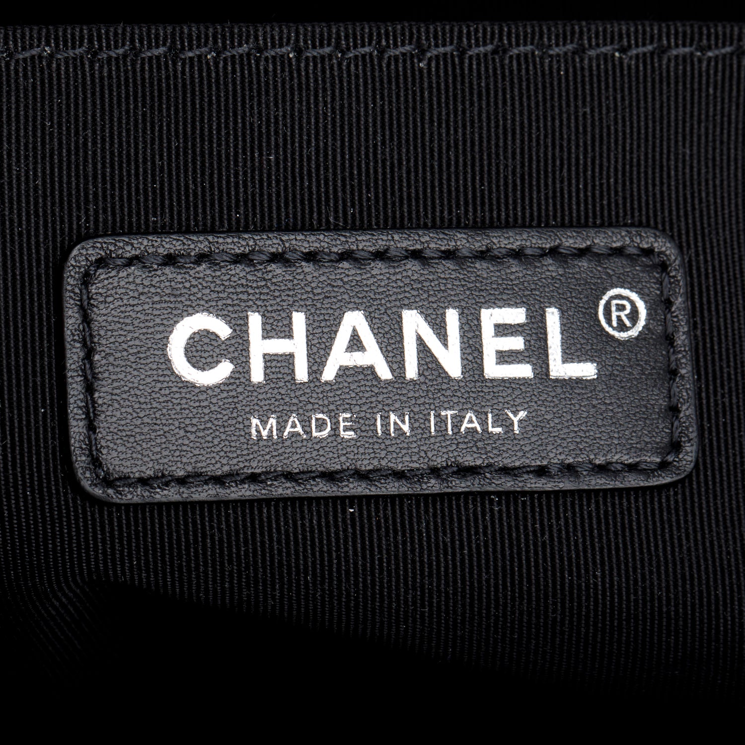 Chanel Black Quilted Lambskin Leather Medium Boy Bag w/ Authenticity Card